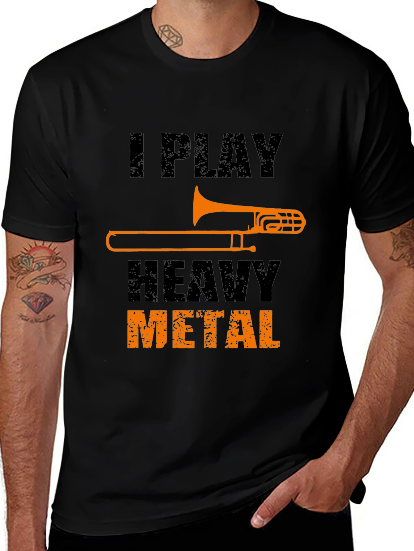 I Play Heavy Metal Trombone T-Shirt