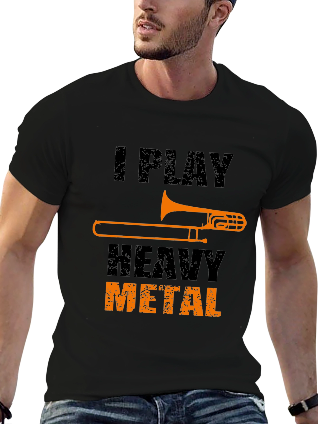 I Play Heavy Metal Trombone T-Shirt