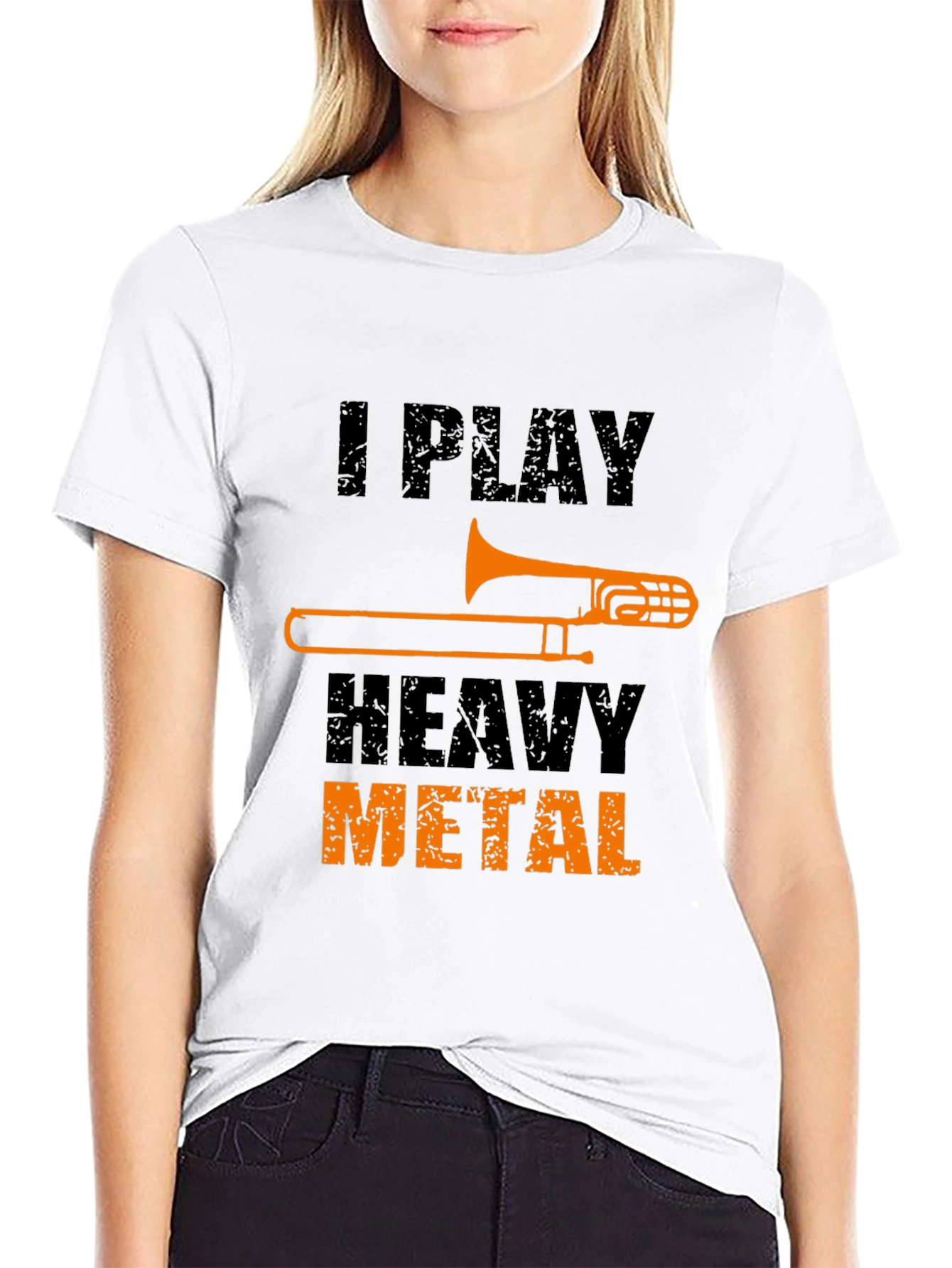 I Play Heavy Metal Trombone T-Shirt