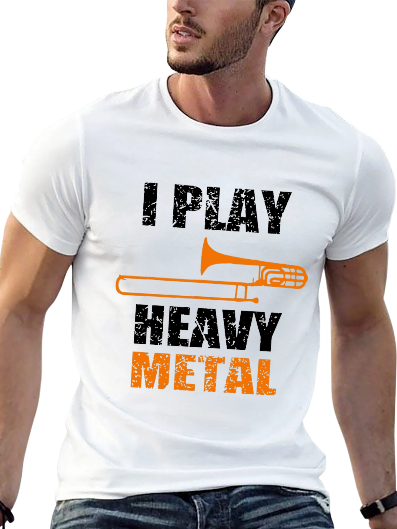 I Play Heavy Metal Trombone T-Shirt