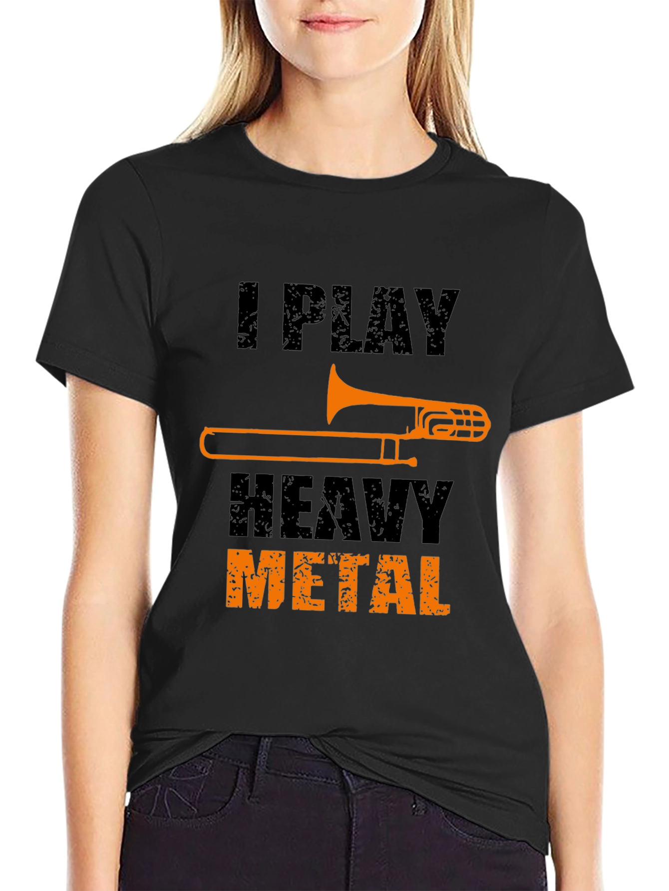 I Play Heavy Metal Trombone T-Shirt