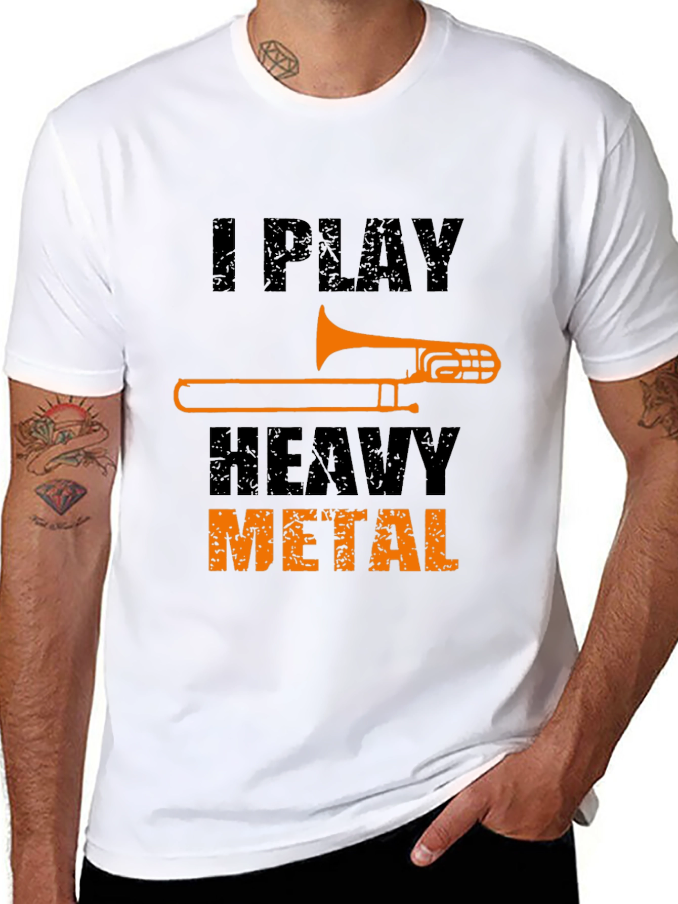 I Play Heavy Metal Trombone T-Shirt
