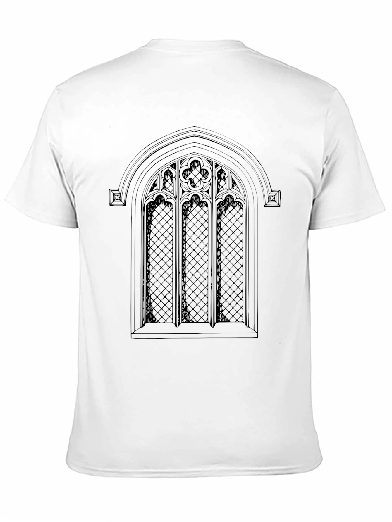 Gothic Window Graphic T-Shirt - Soft & Stylish