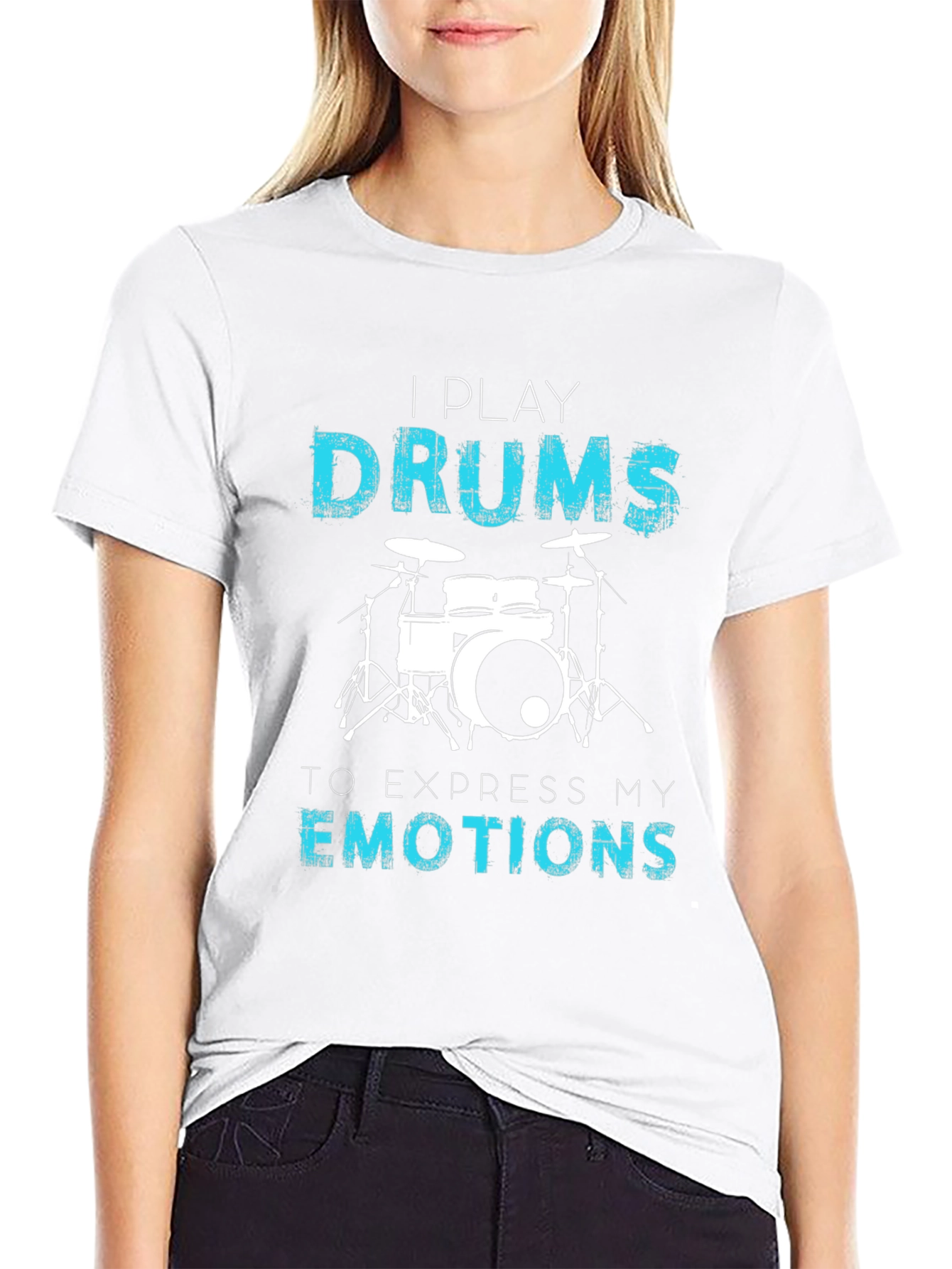 I Play Drums T-Shirt - Express Your Emotions