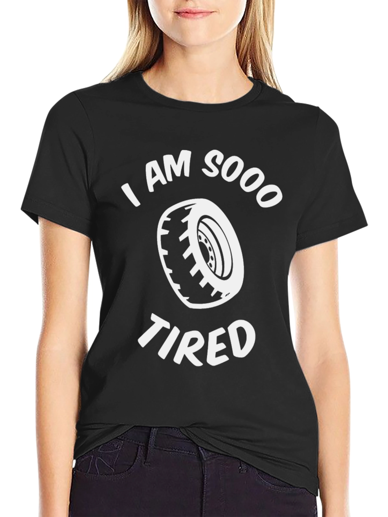 I Am Sooo Tired Funny Tire Pun T-Shirt