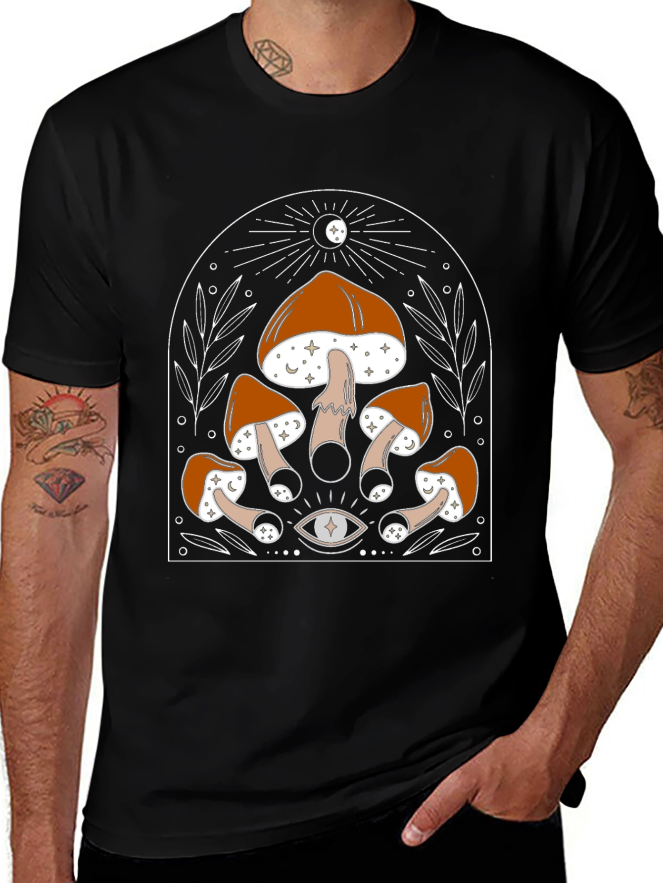 Mystic Mushroom T-Shirt - Eye Graphic