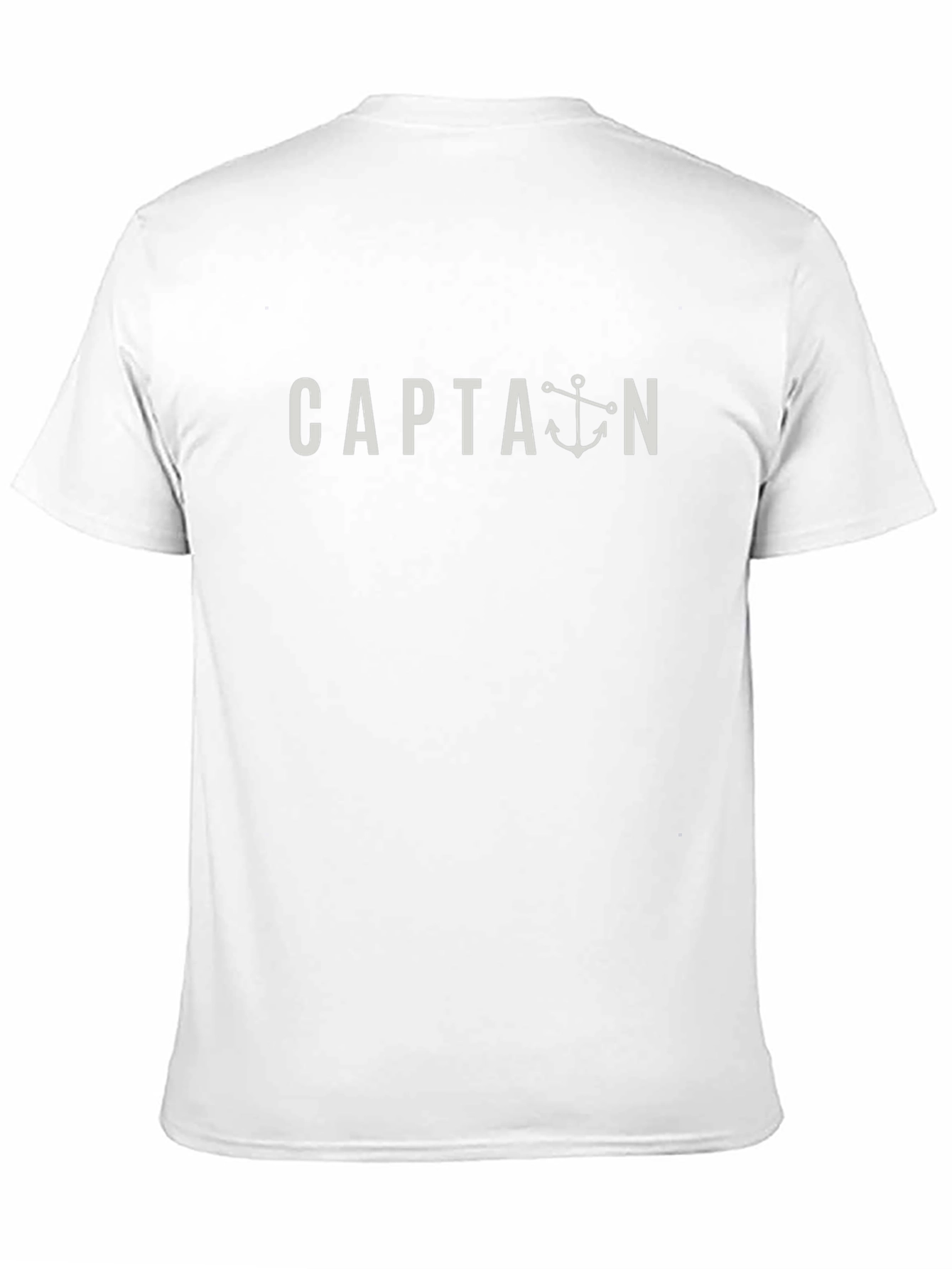 Captain Anchor Graphic T-Shirt - Black Cotton Blend