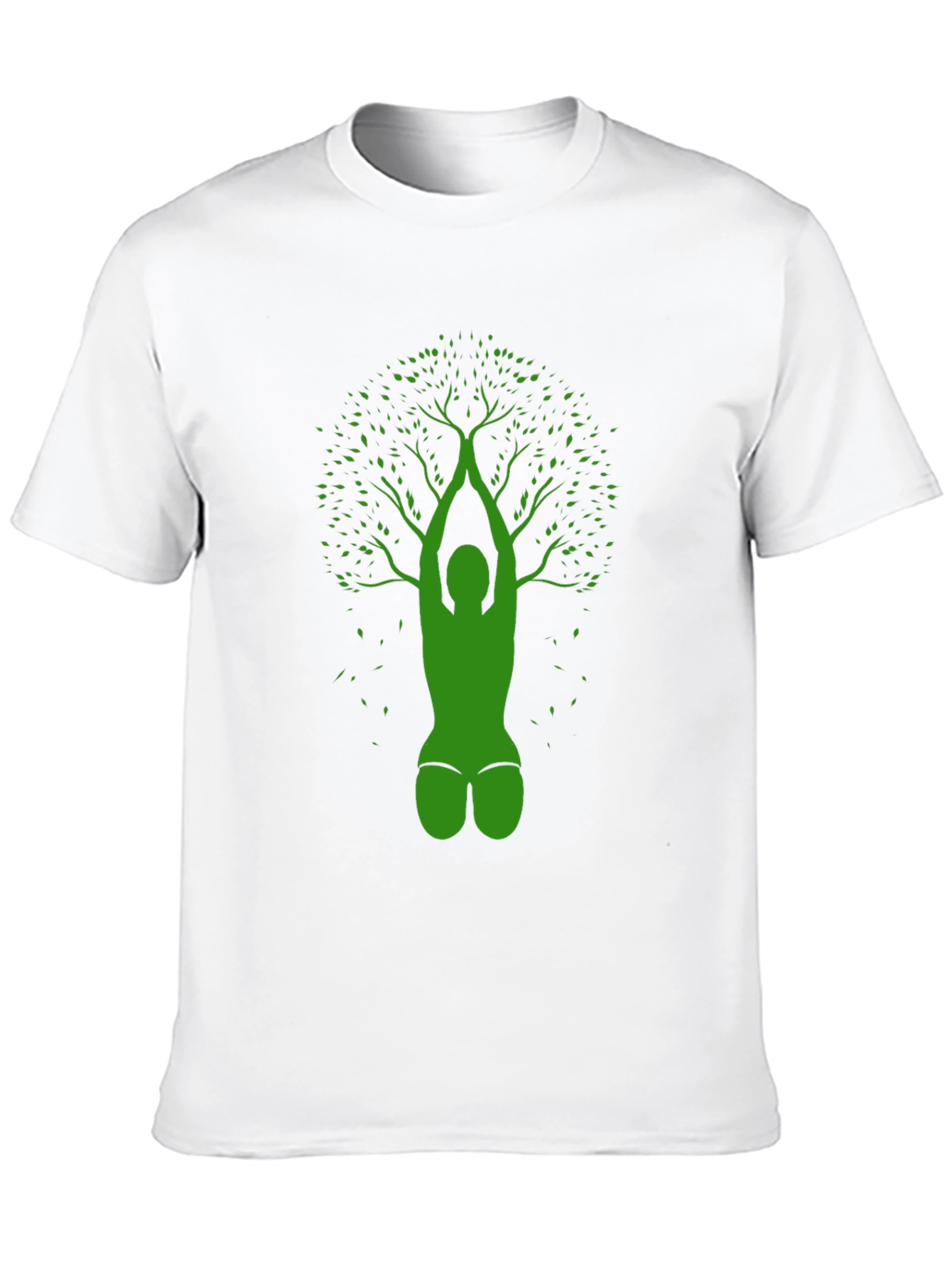 Yoga Tree Black T-Shirt - Nature Inspired Design