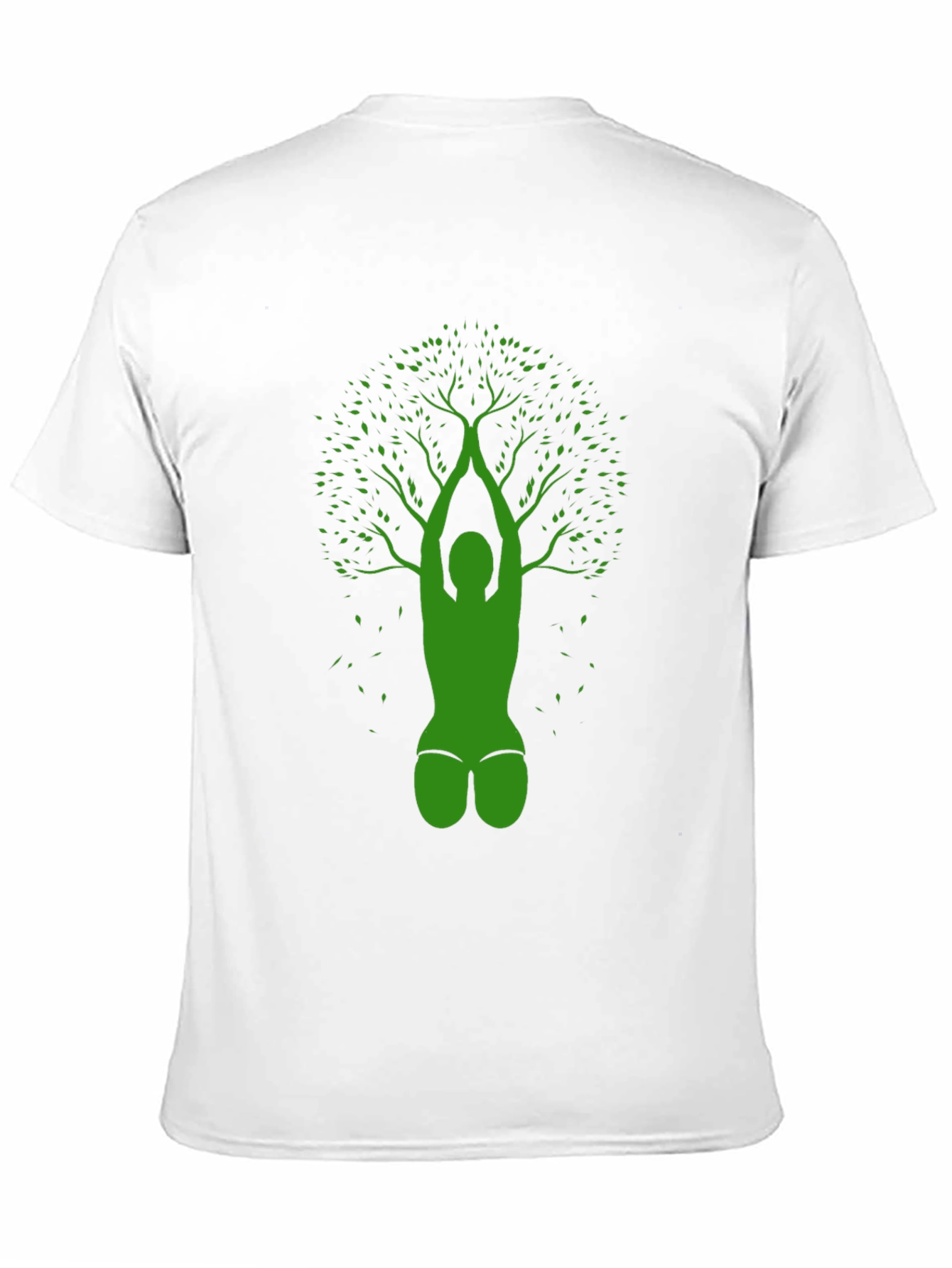Yoga Tree Black T-Shirt - Nature Inspired Design
