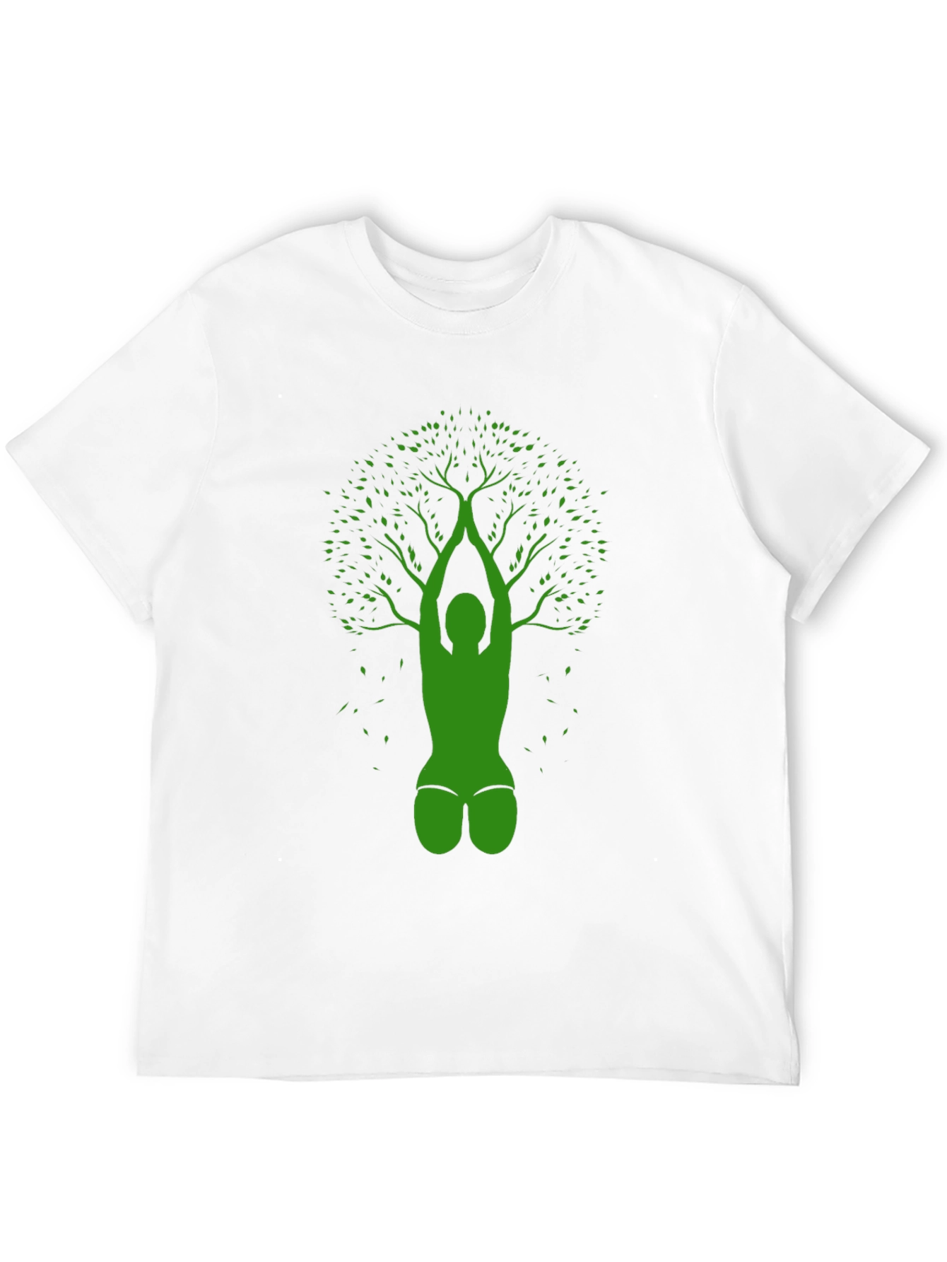 Yoga Tree Black T-Shirt - Nature Inspired Design