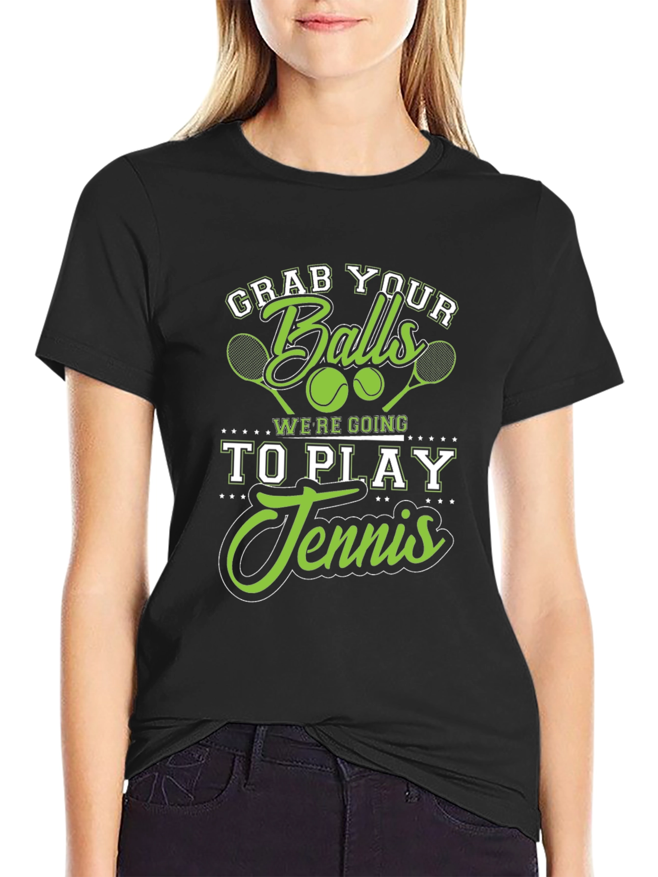 Grab Your Balls Tennis Graphic Tee