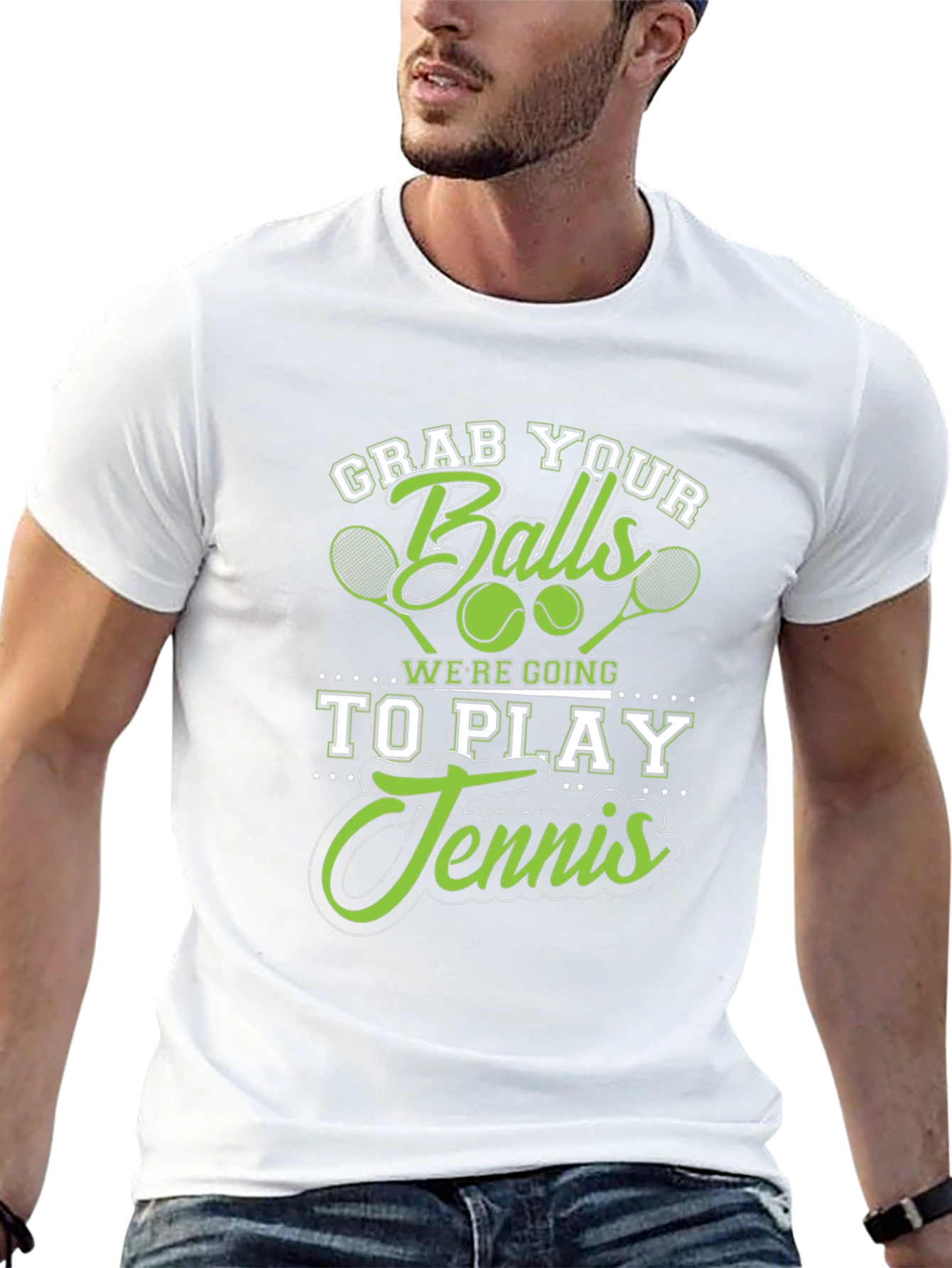 Grab Your Balls Tennis Graphic Tee