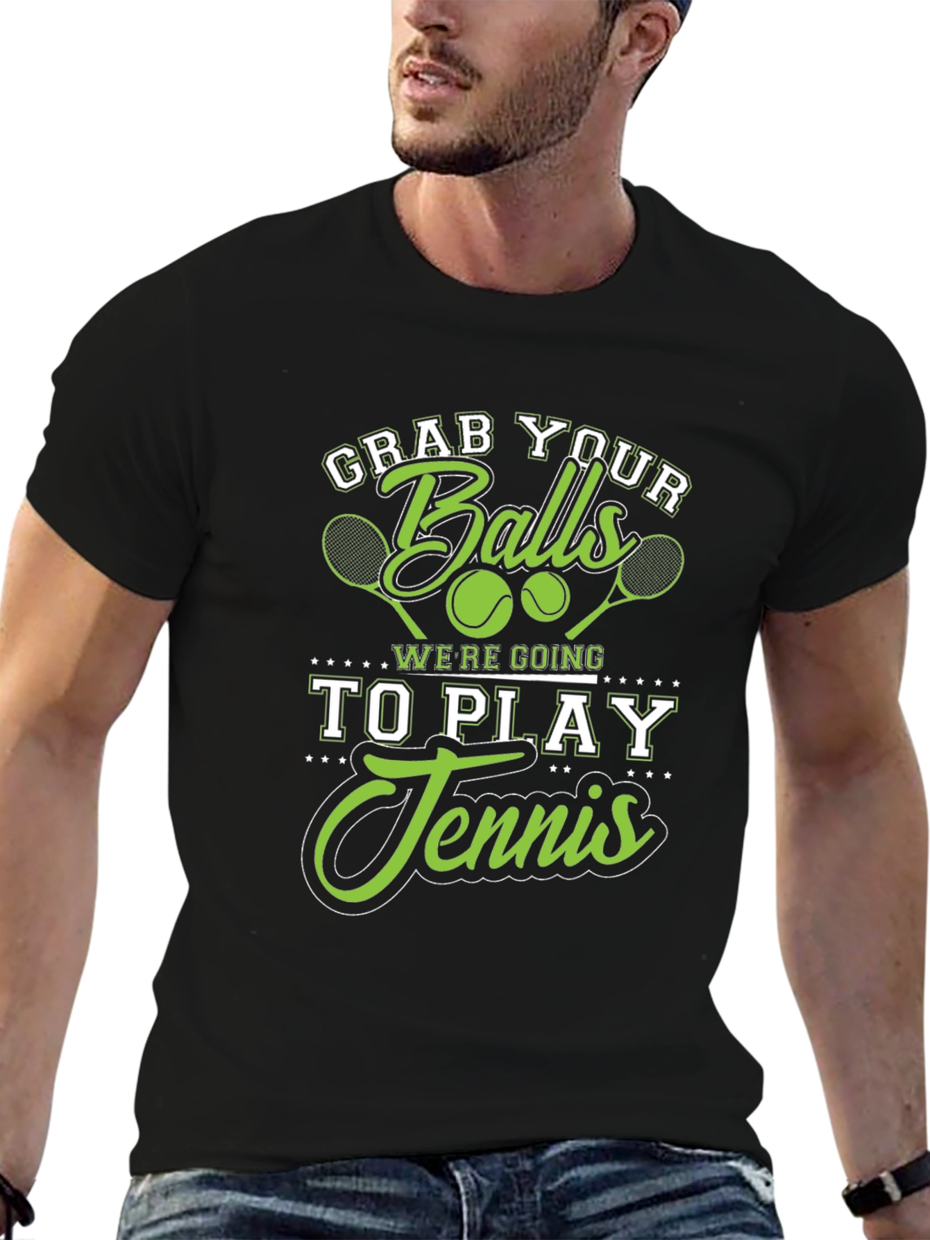 Grab Your Balls Tennis Graphic Tee