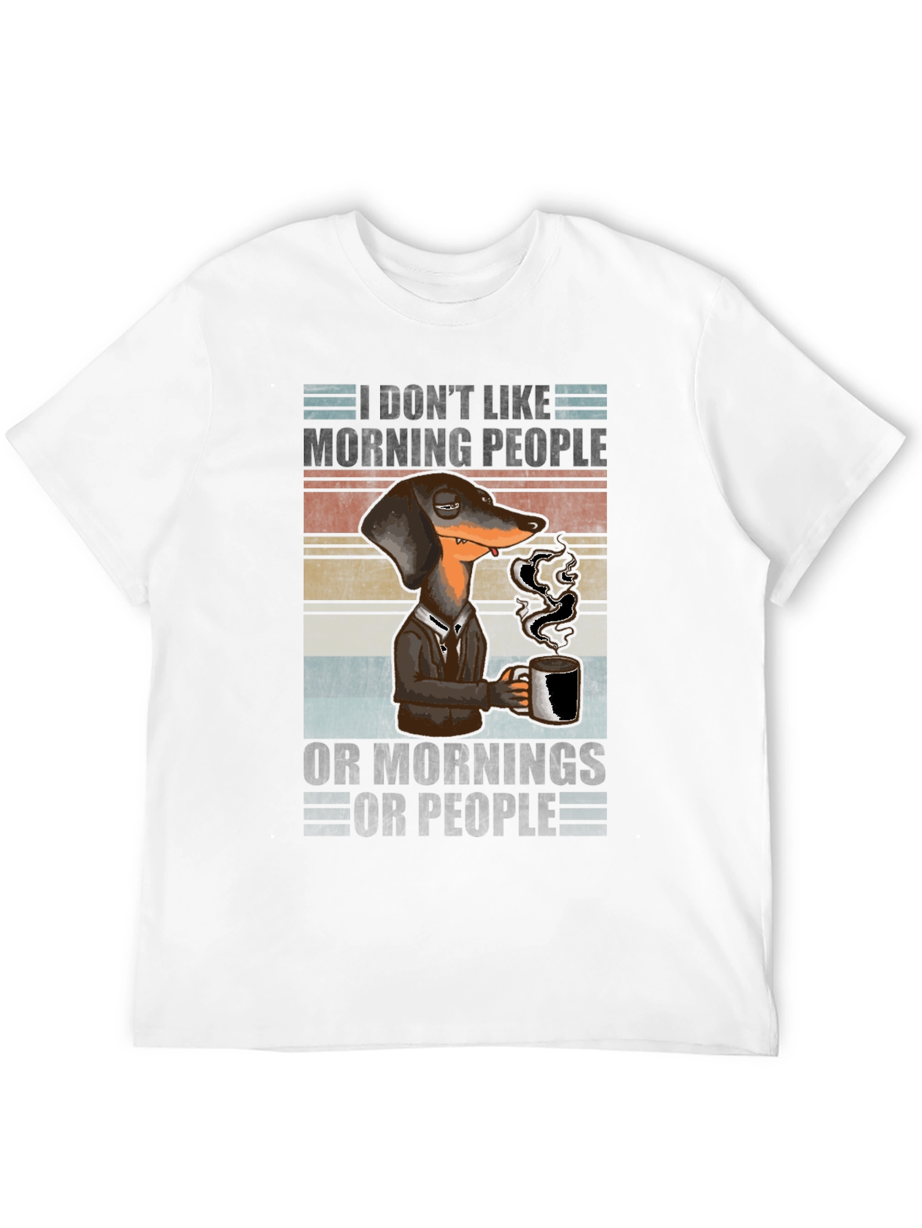 Funny Dachshund Coffee T-Shirt