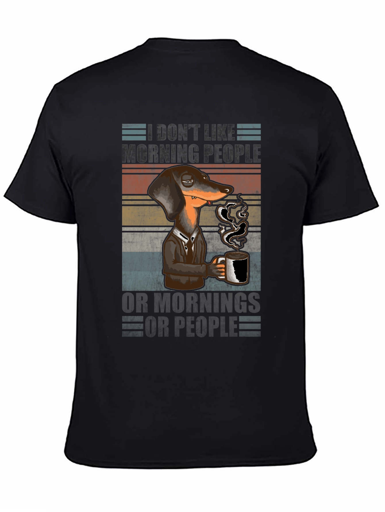 Funny Dachshund Coffee T-Shirt