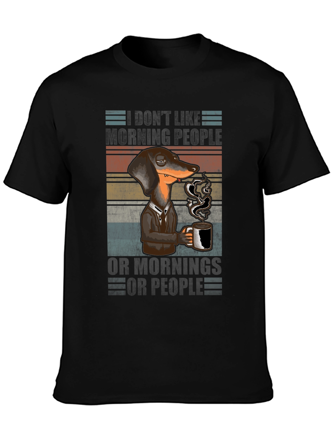 Funny Dachshund Coffee T-Shirt