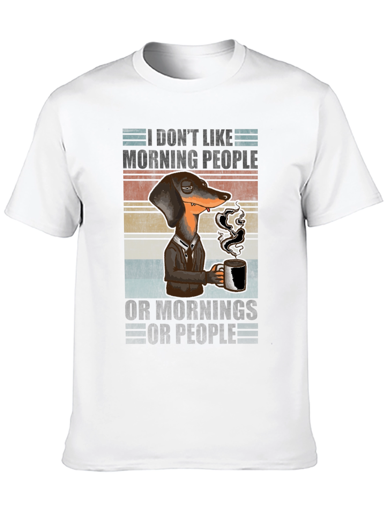 Funny Dachshund Coffee T-Shirt