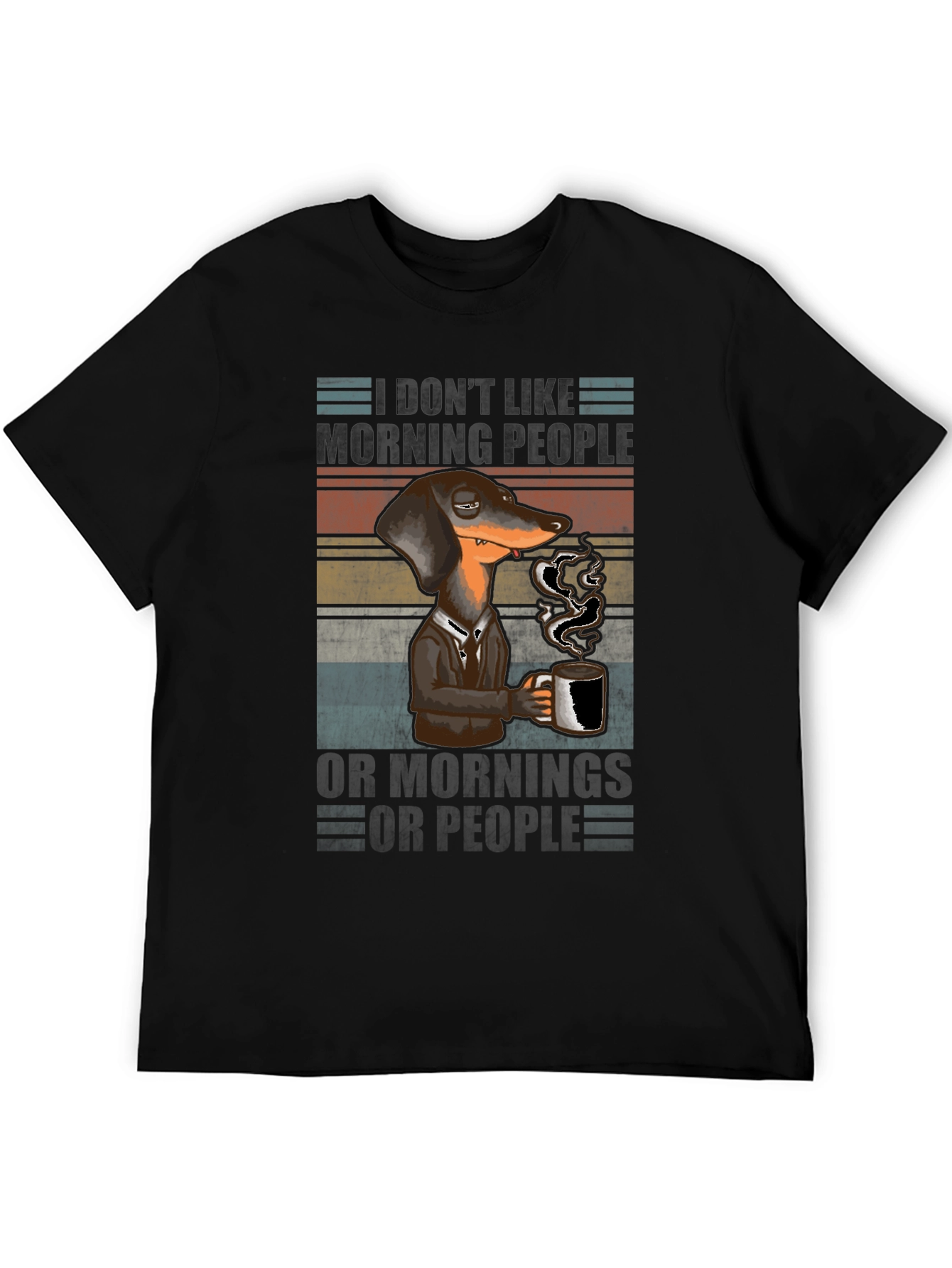 Funny Dachshund Coffee T-Shirt