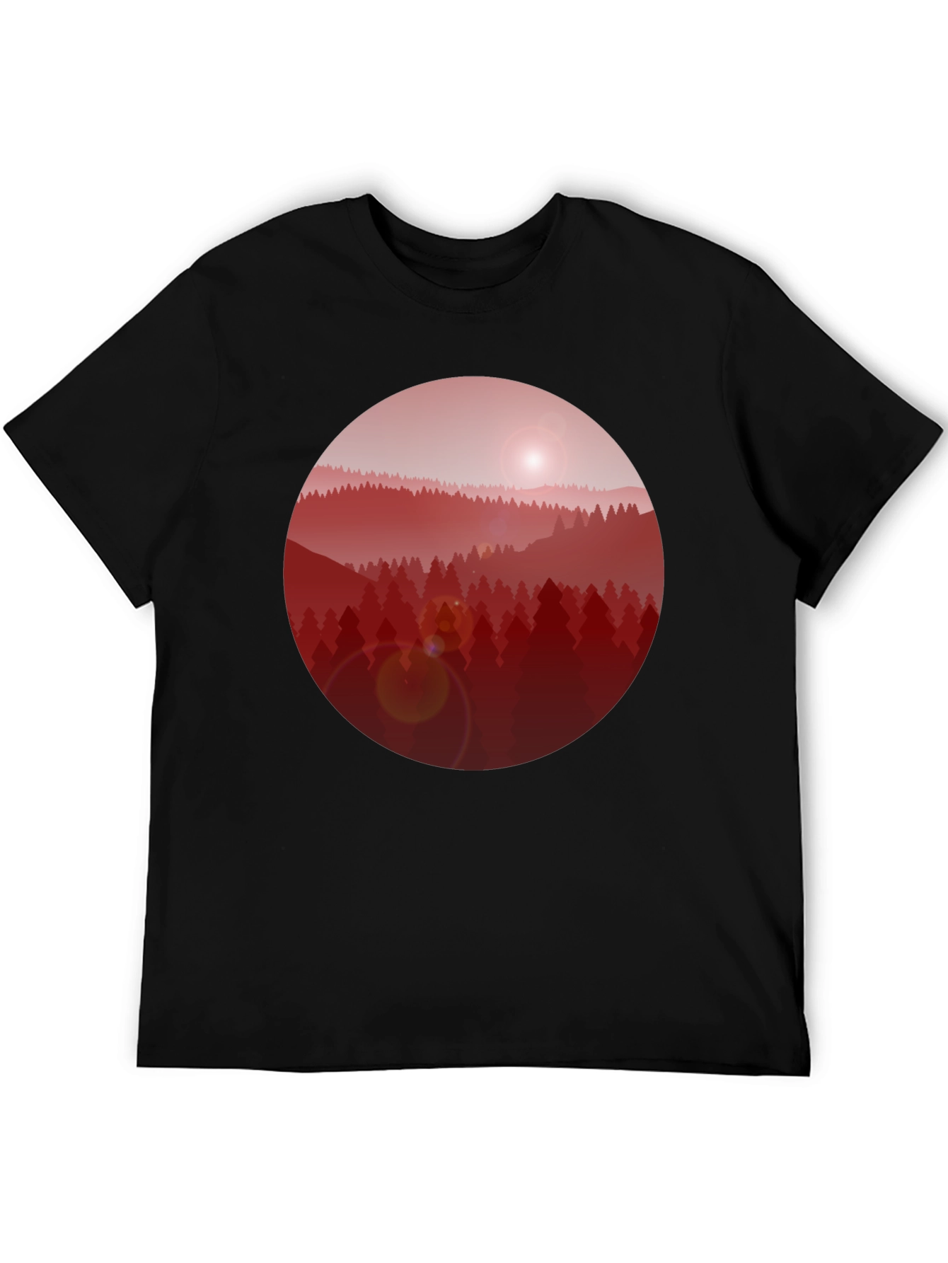 Red Forest Graphic T-Shirt