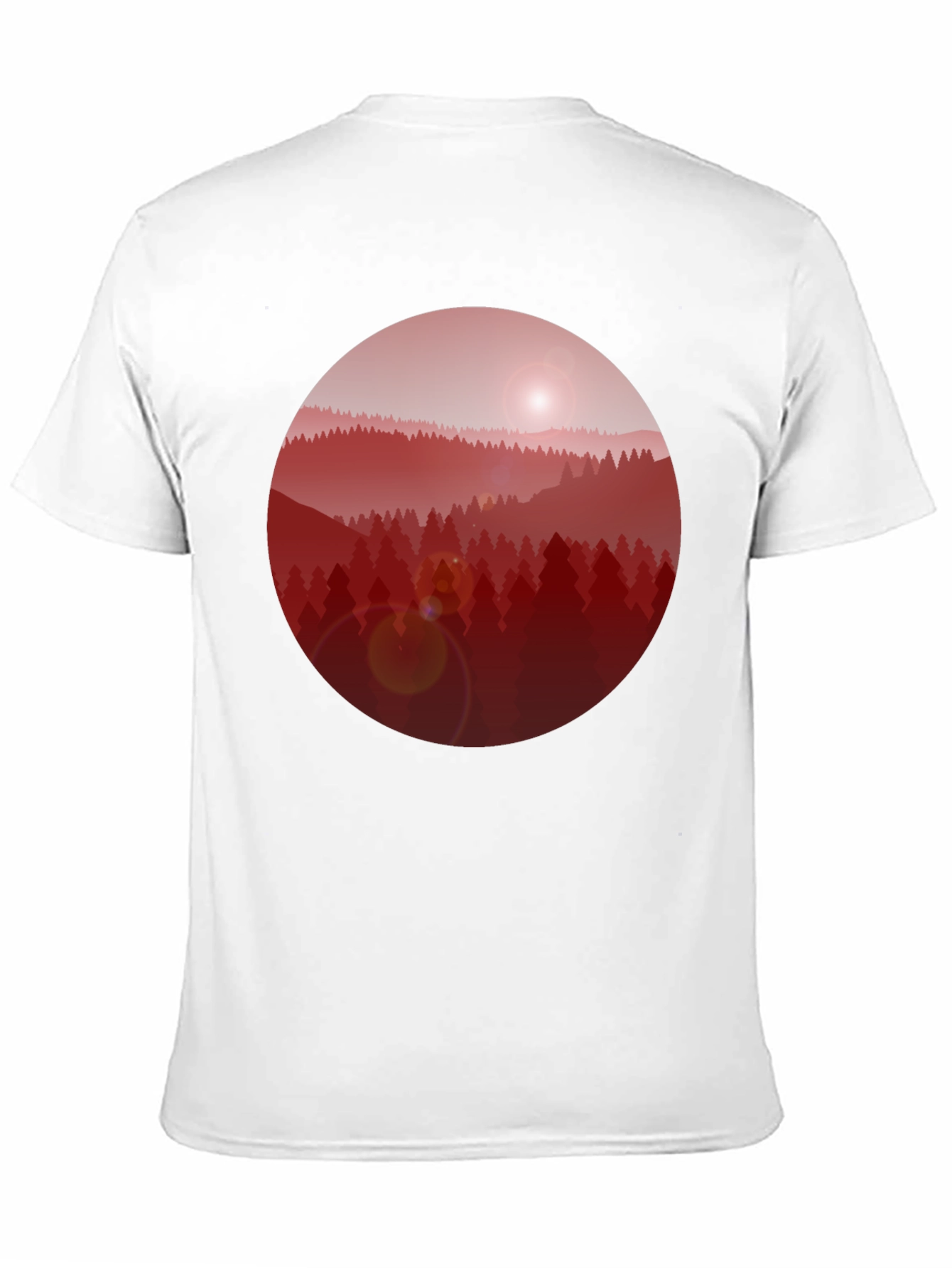 Red Forest Graphic T-Shirt