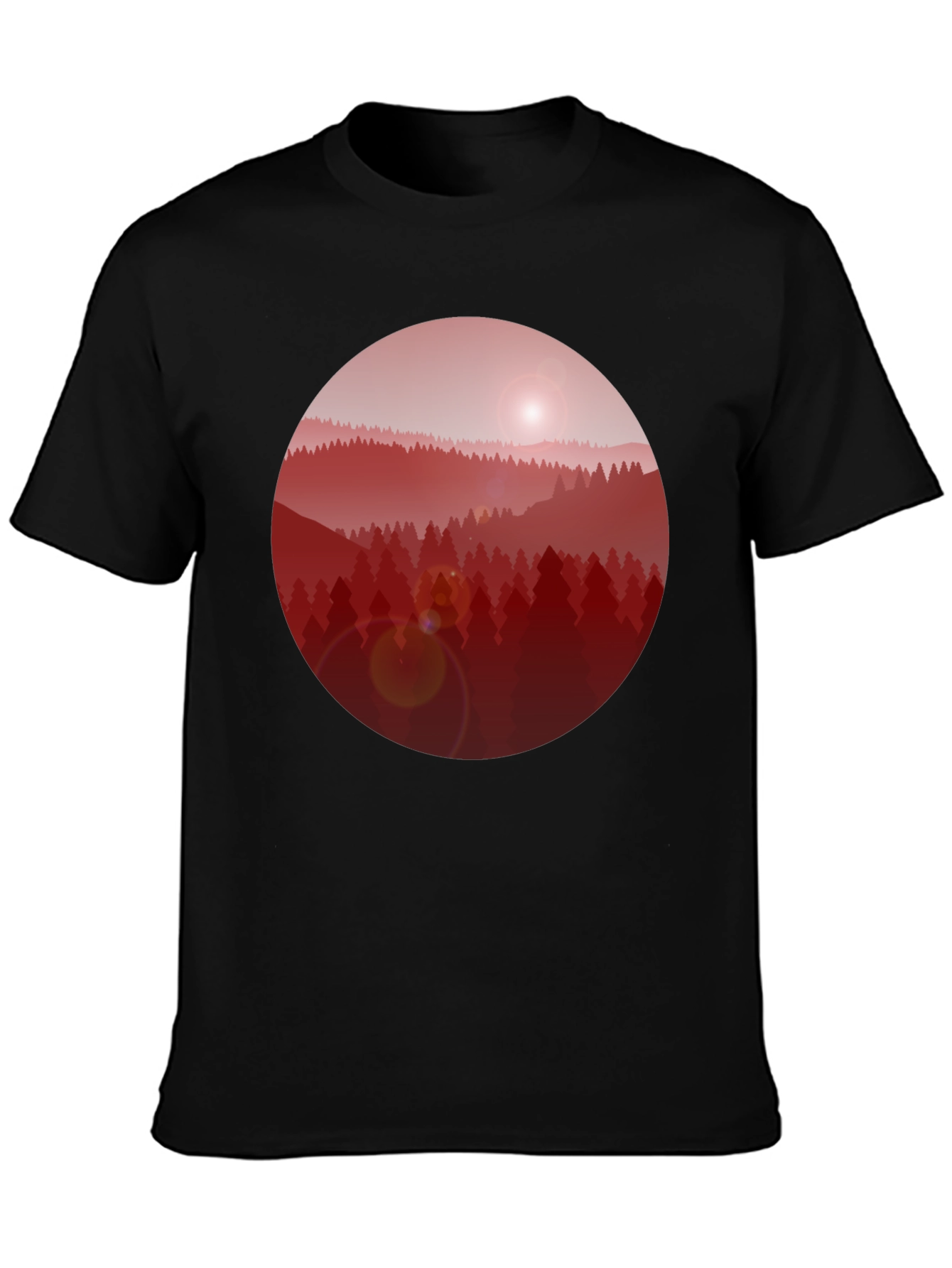 Red Forest Graphic T-Shirt