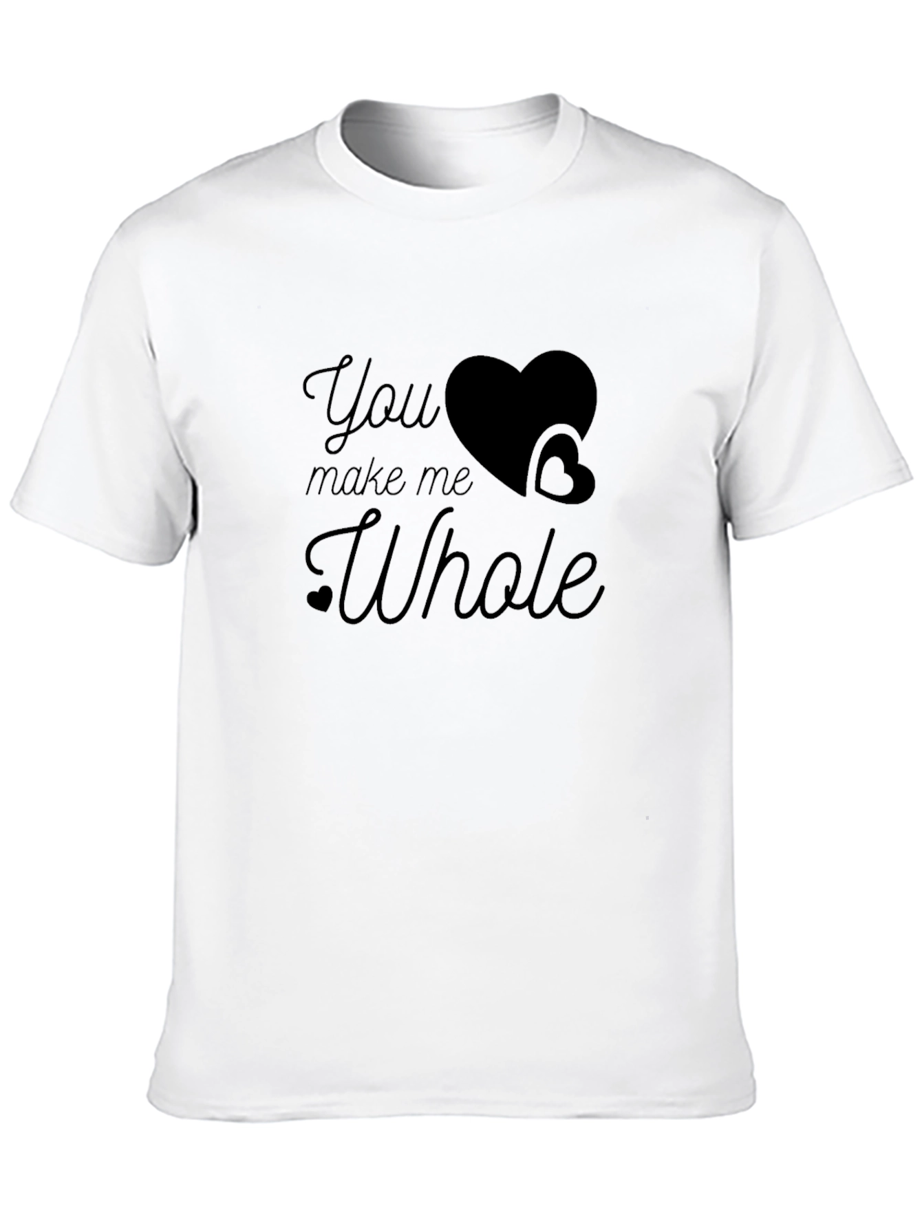 You Make Me Whole Graphic Tee - Black