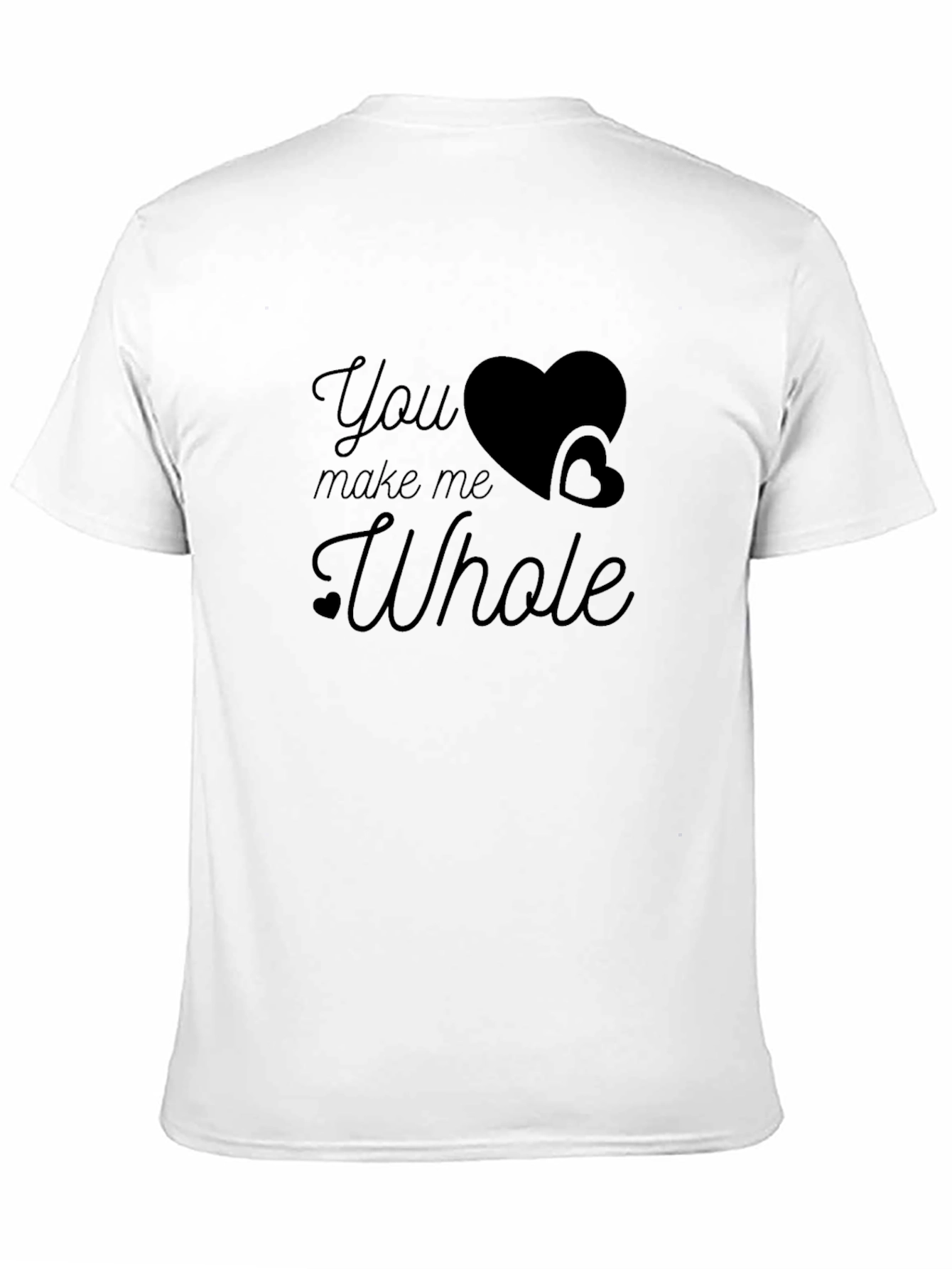 You Make Me Whole Graphic Tee - Black