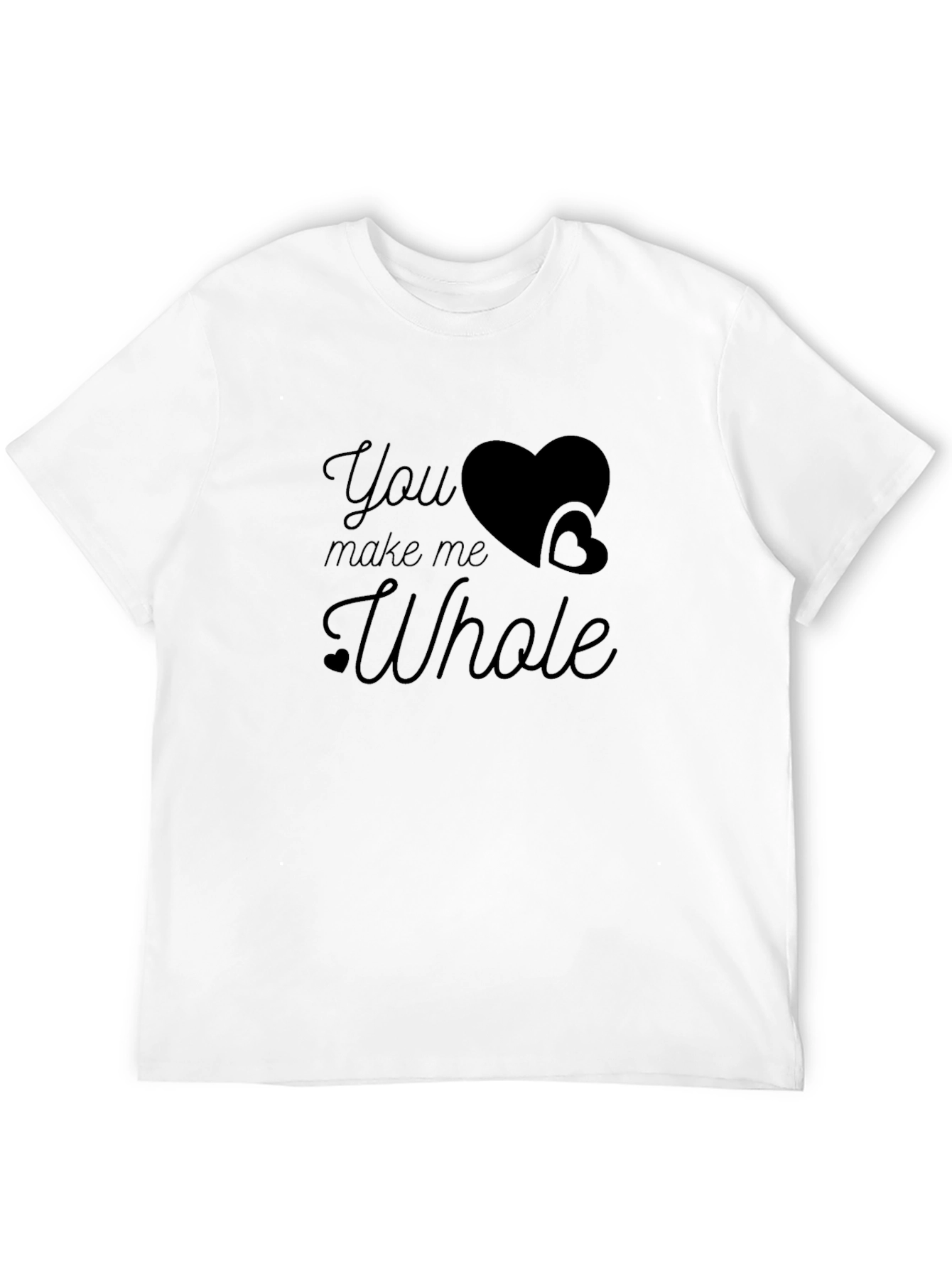 You Make Me Whole Graphic Tee - Black