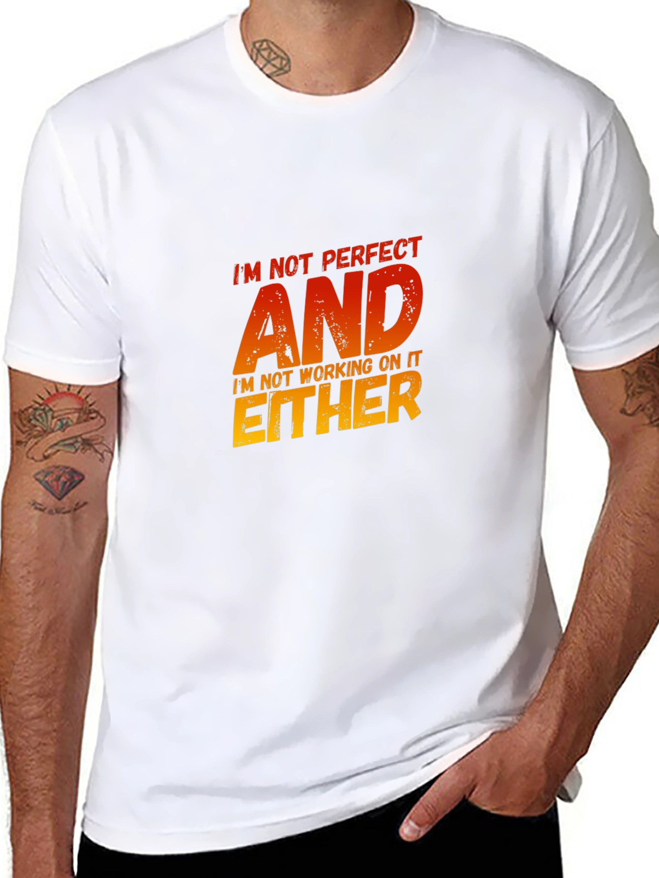 Im Not Perfect Sarcastic Graphic Tee