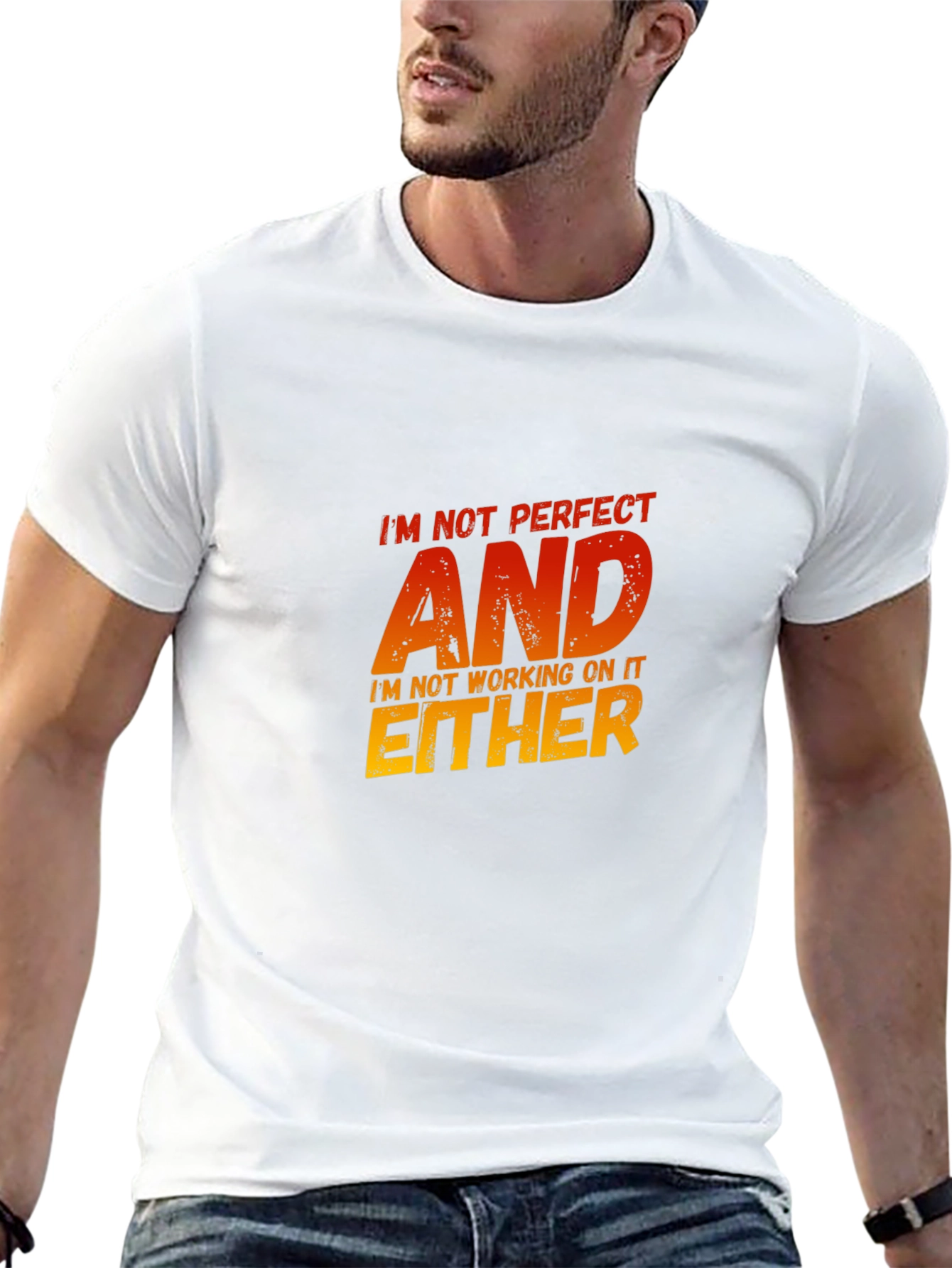 Im Not Perfect Sarcastic Graphic Tee