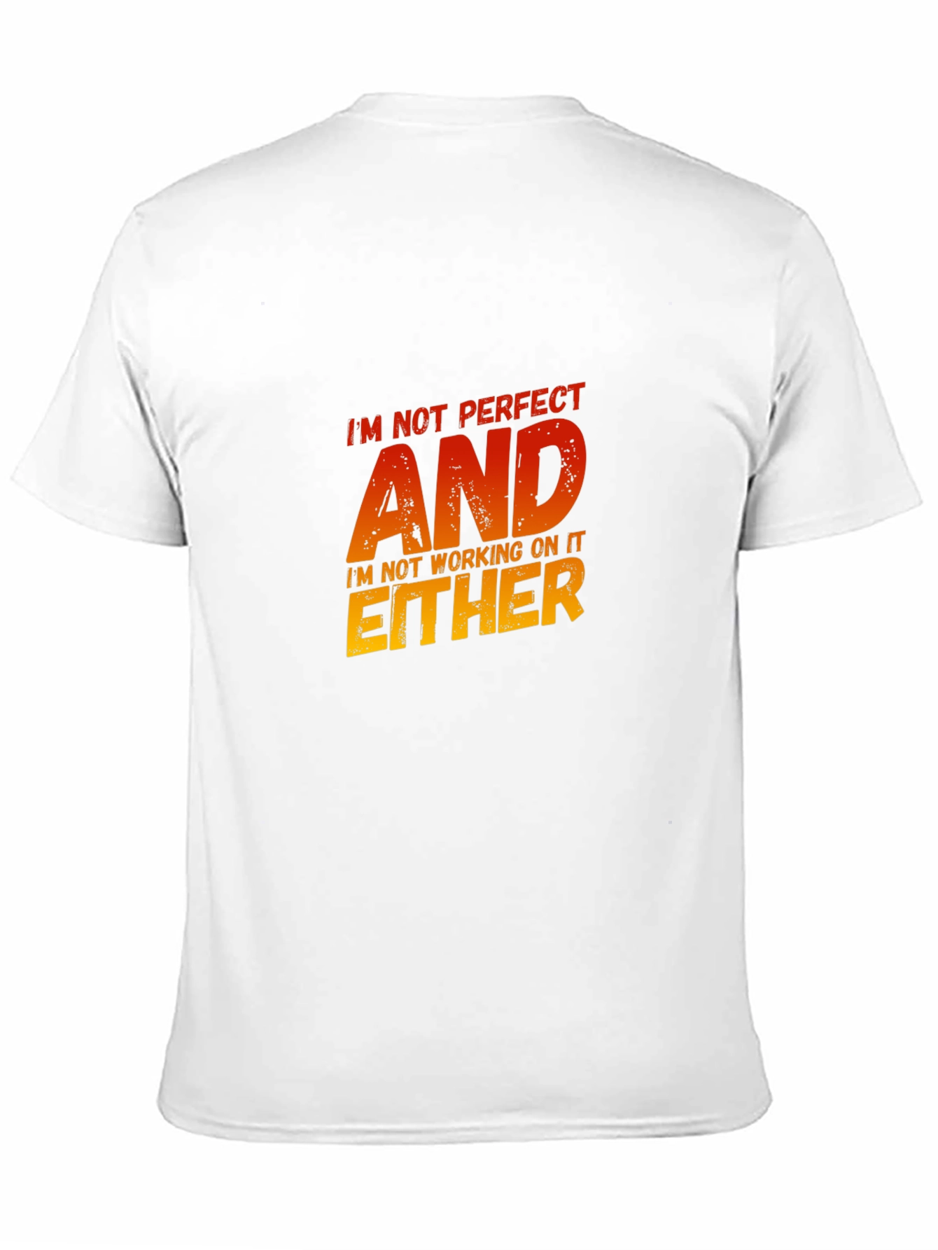 Im Not Perfect Sarcastic Graphic Tee