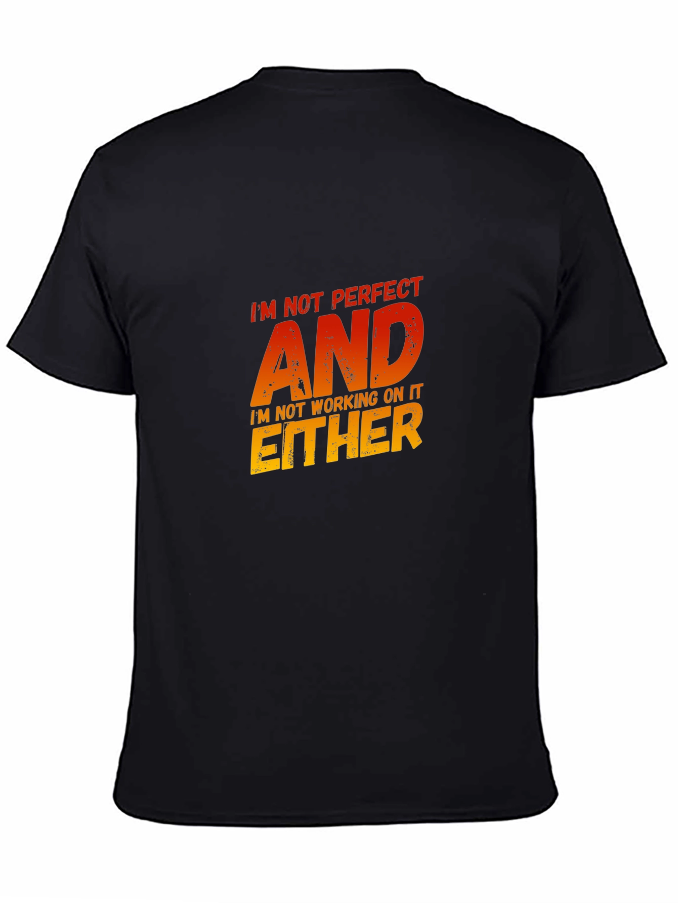 Im Not Perfect Sarcastic Graphic Tee