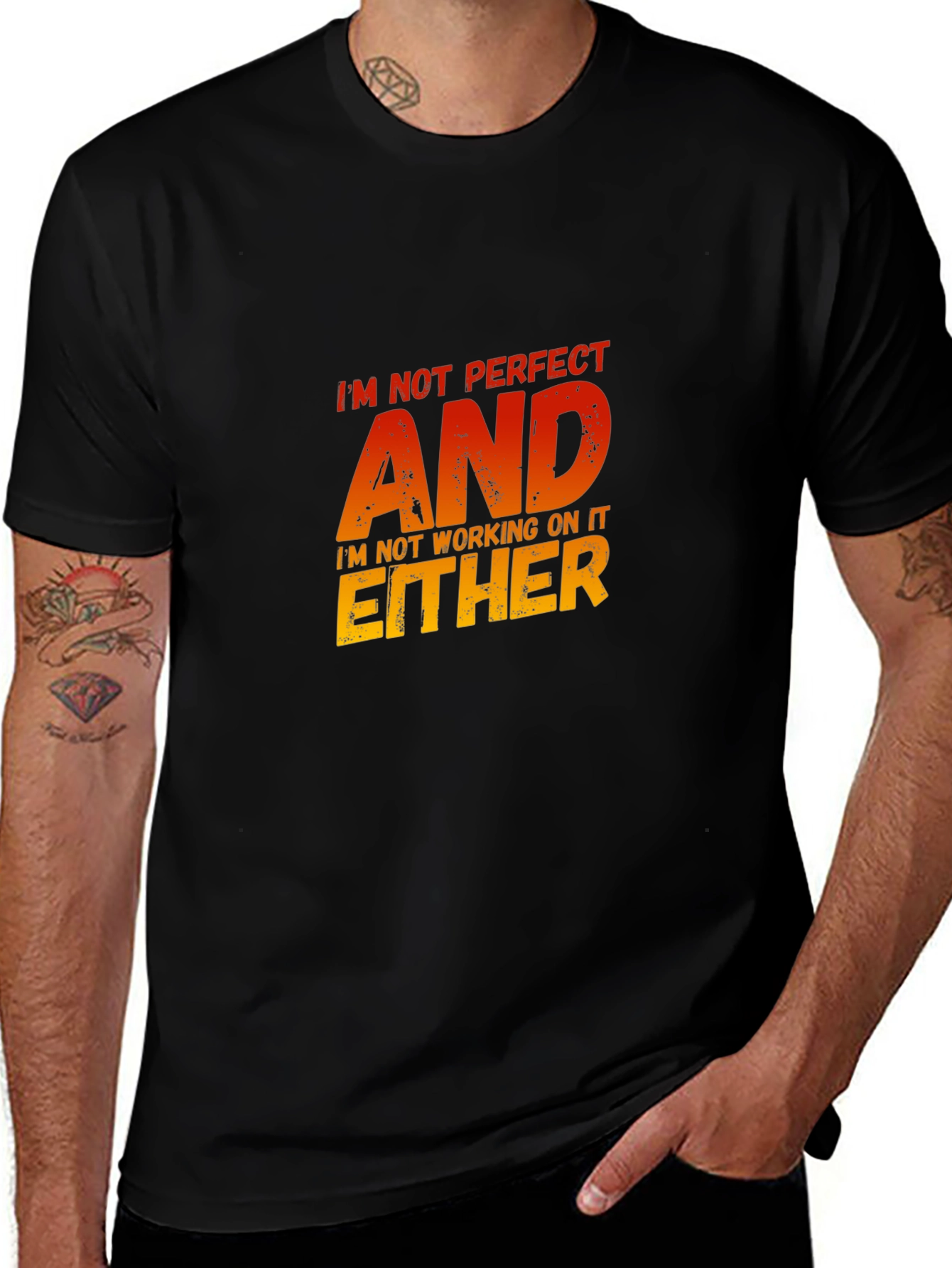 Im Not Perfect Sarcastic Graphic Tee