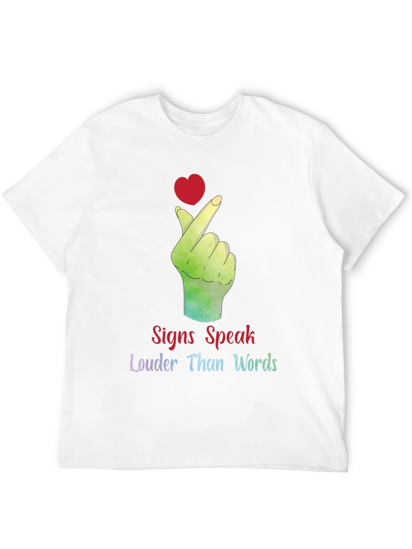Signs Speak Louder Than Words Graphic Tee