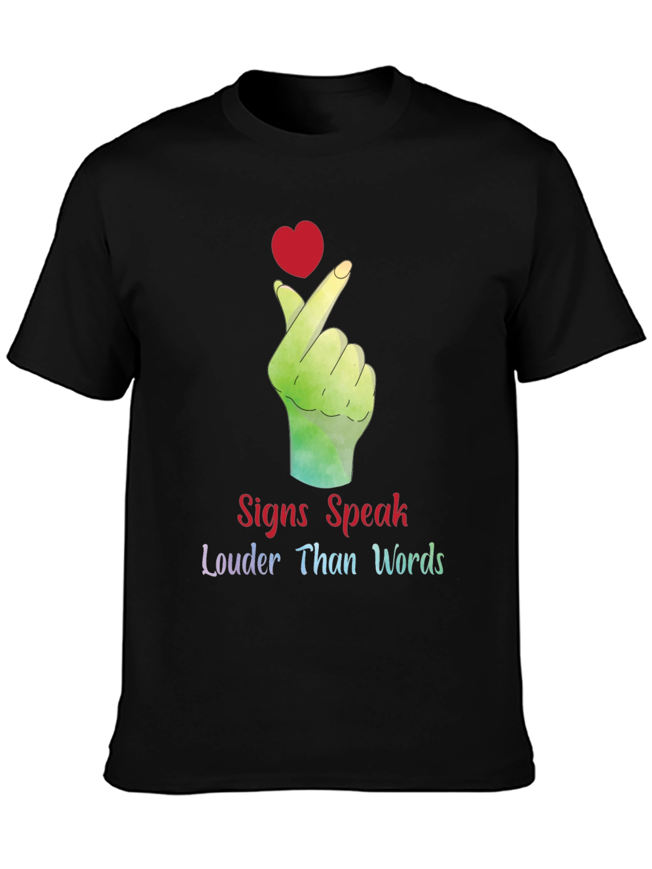 Signs Speak Louder Than Words Graphic Tee