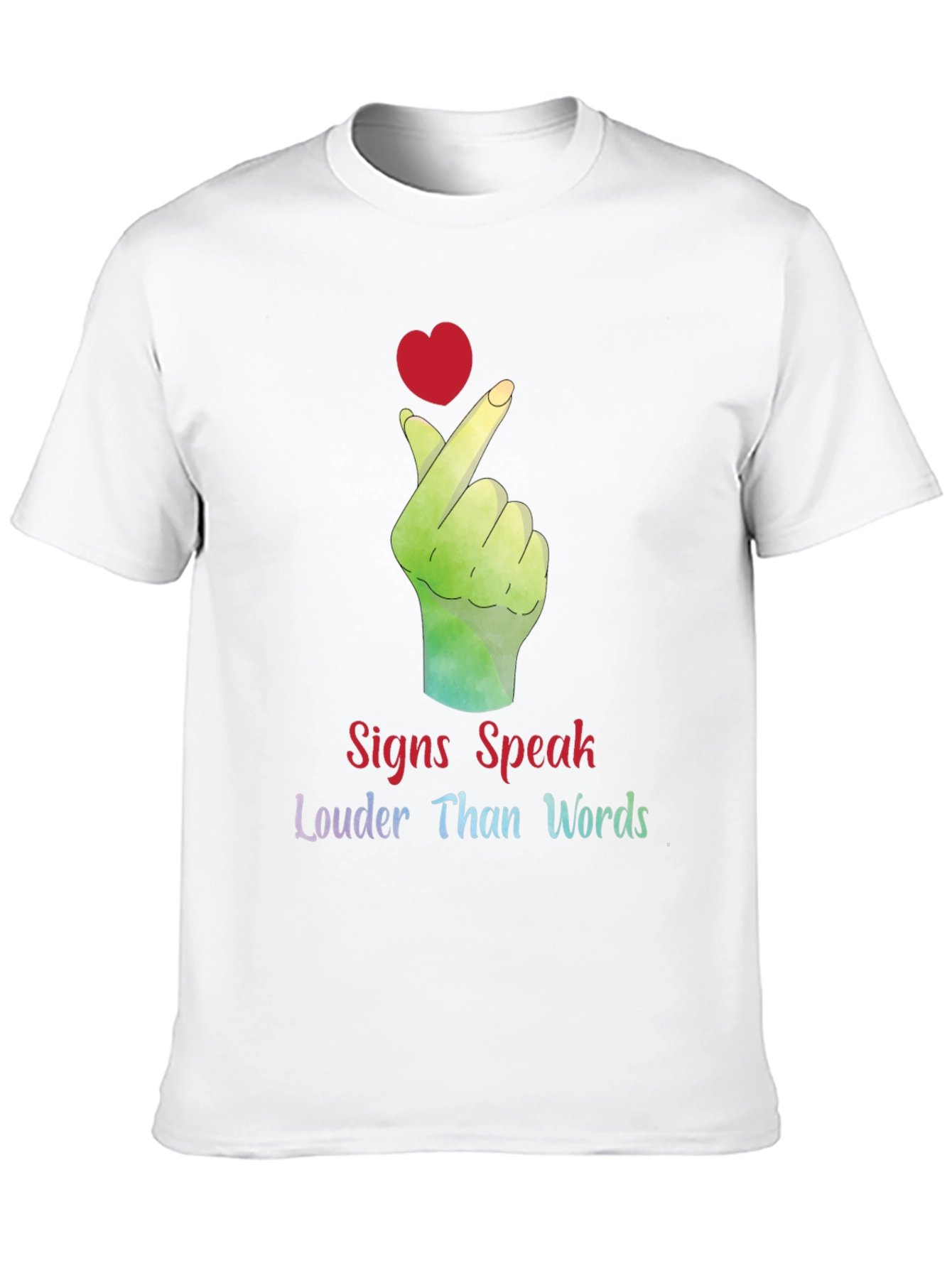 Signs Speak Louder Than Words Graphic Tee