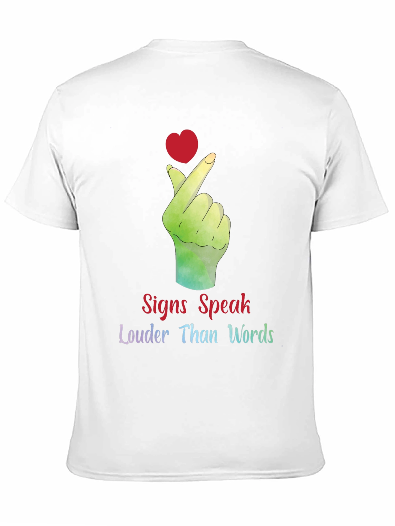 Signs Speak Louder Than Words Graphic Tee
