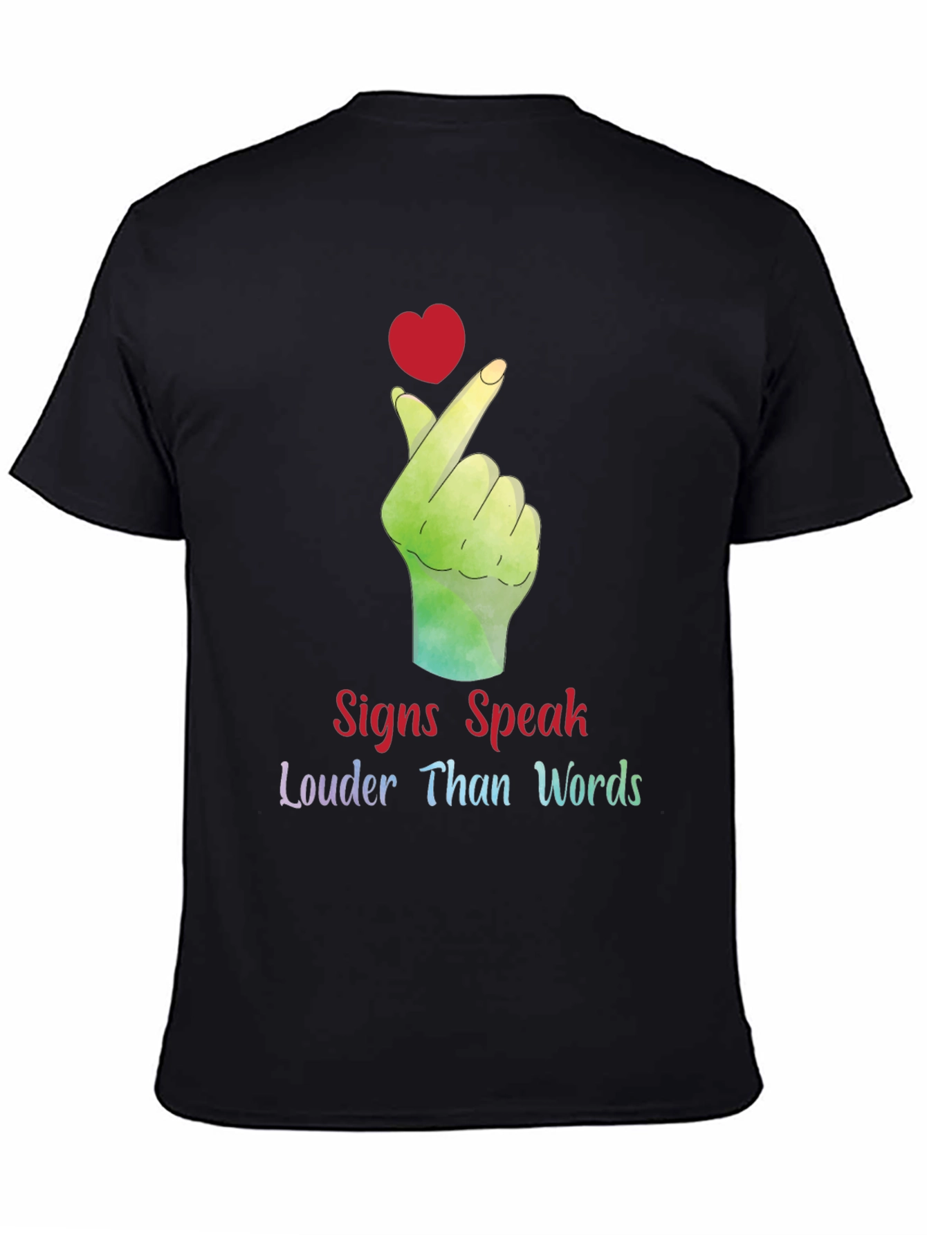 Signs Speak Louder Than Words Graphic Tee
