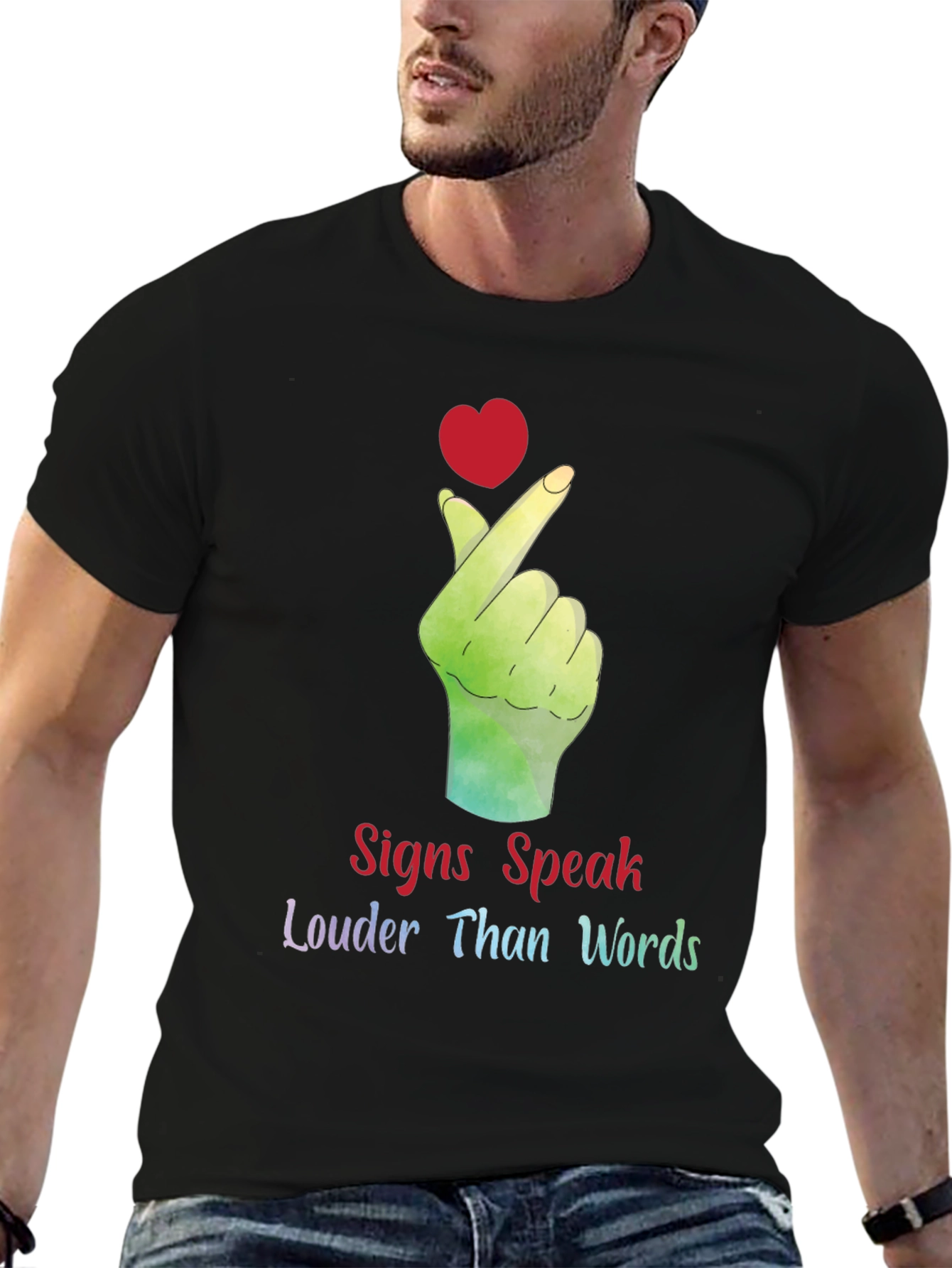 Signs Speak Louder Than Words Graphic Tee