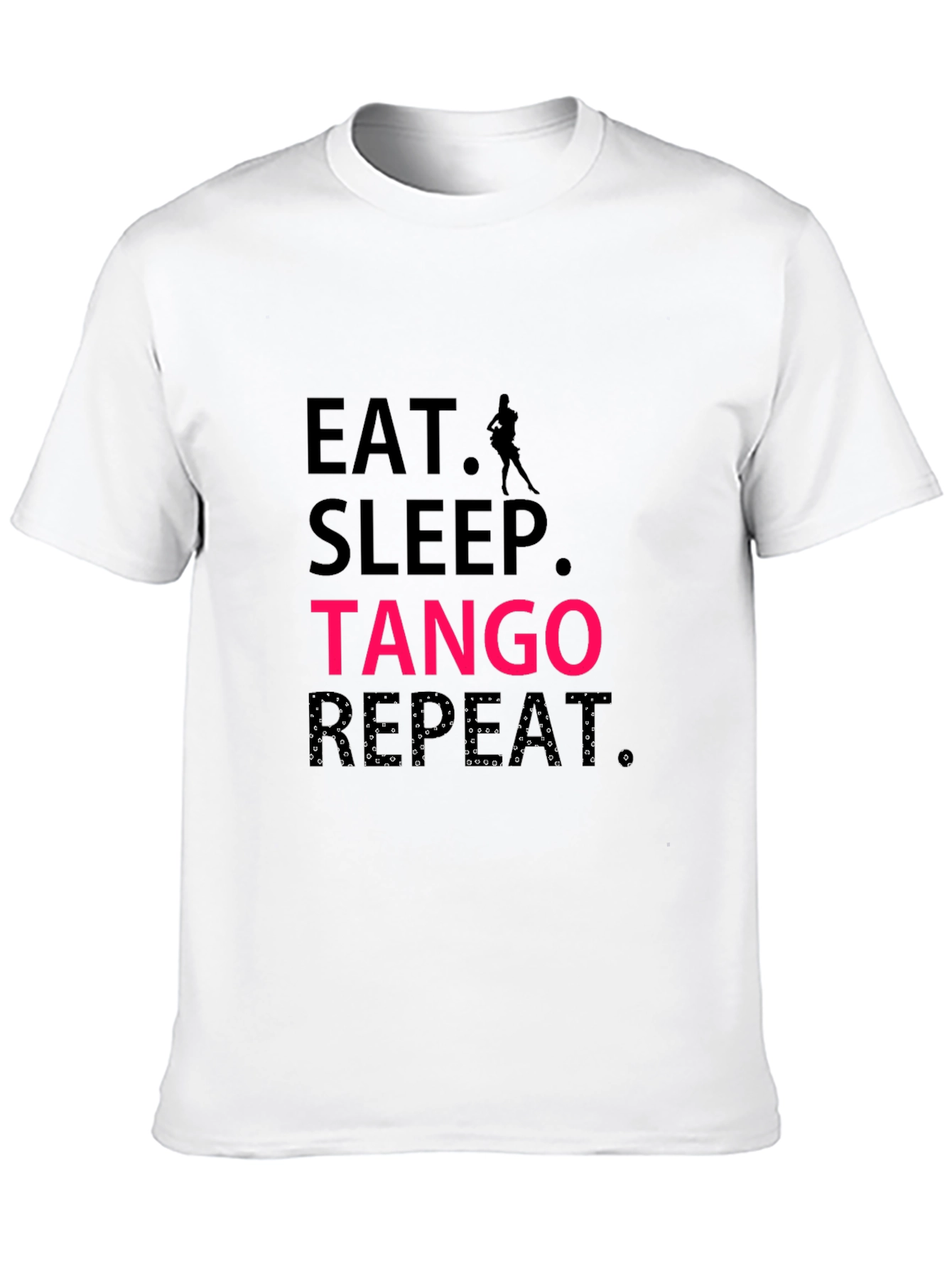 Eat Sleep Tango Repeat Black T-Shirt