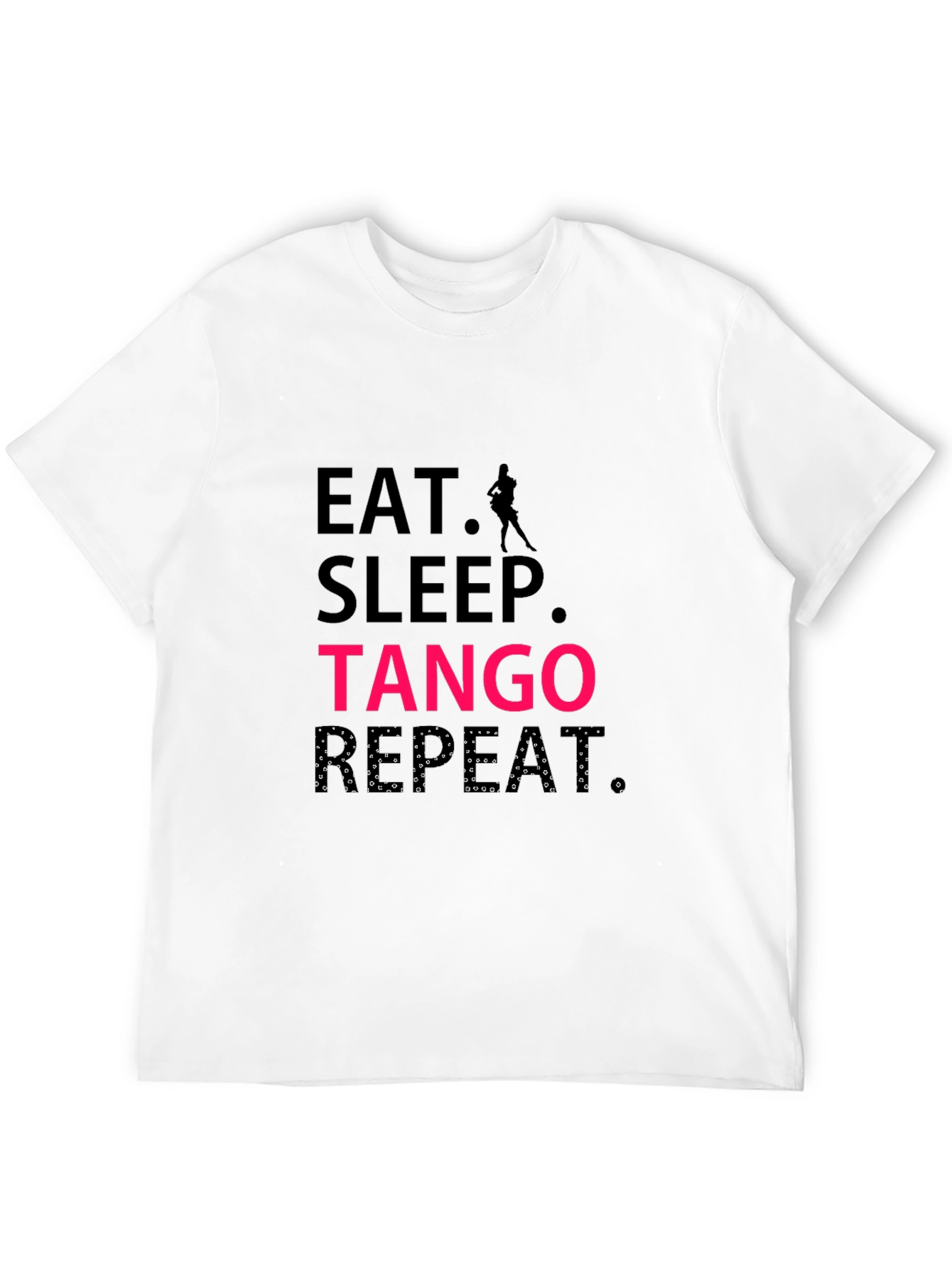Eat Sleep Tango Repeat Black T-Shirt