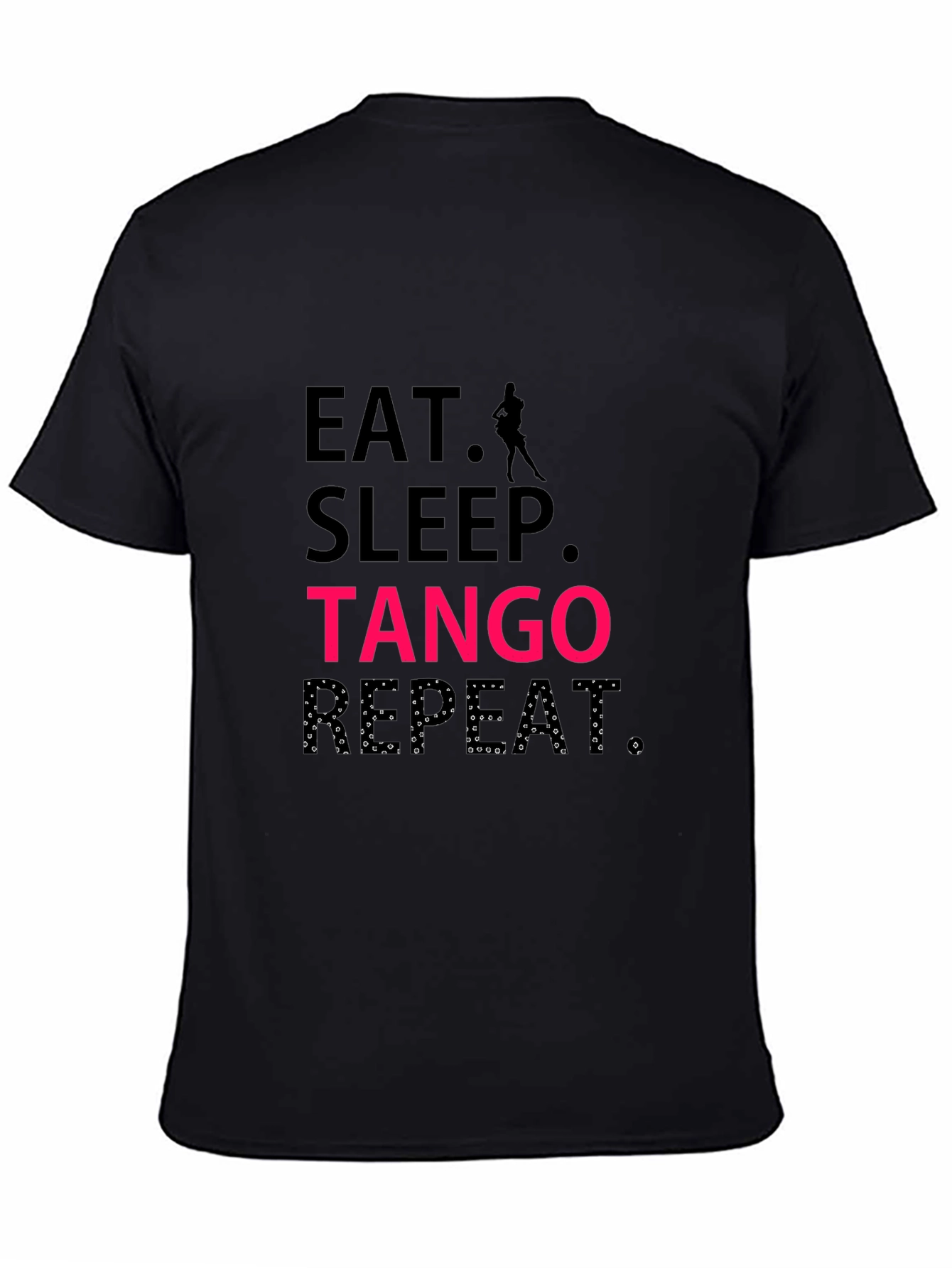 Eat Sleep Tango Repeat Black T-Shirt