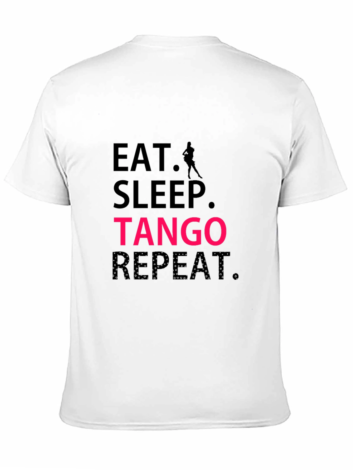 Eat Sleep Tango Repeat Black T-Shirt