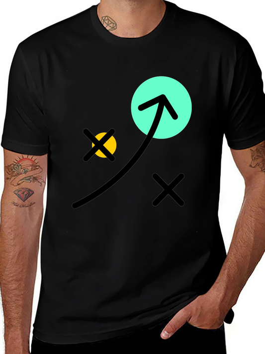 Graphic Tee: Arrow & Circles Design