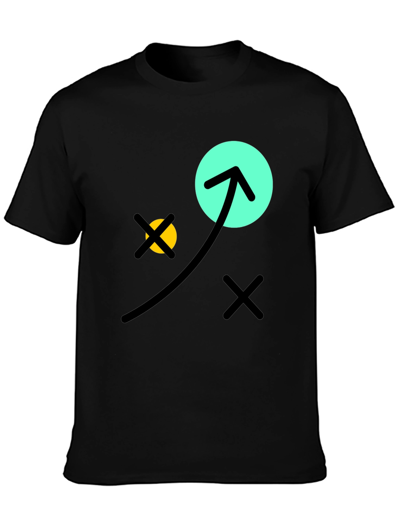 Graphic Tee: Arrow & Circles Design