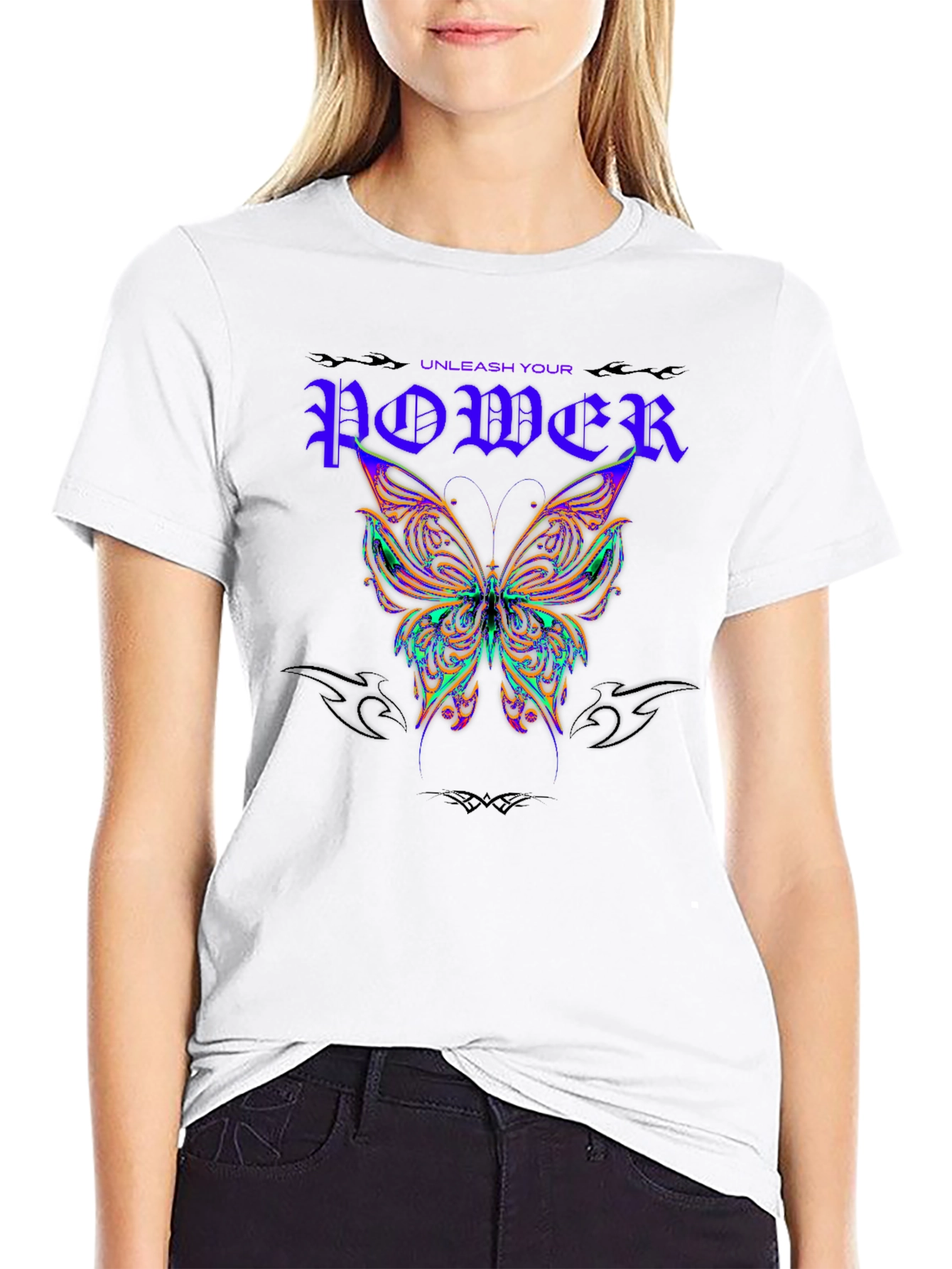 Unleash Your Power Butterfly Graphic Tee