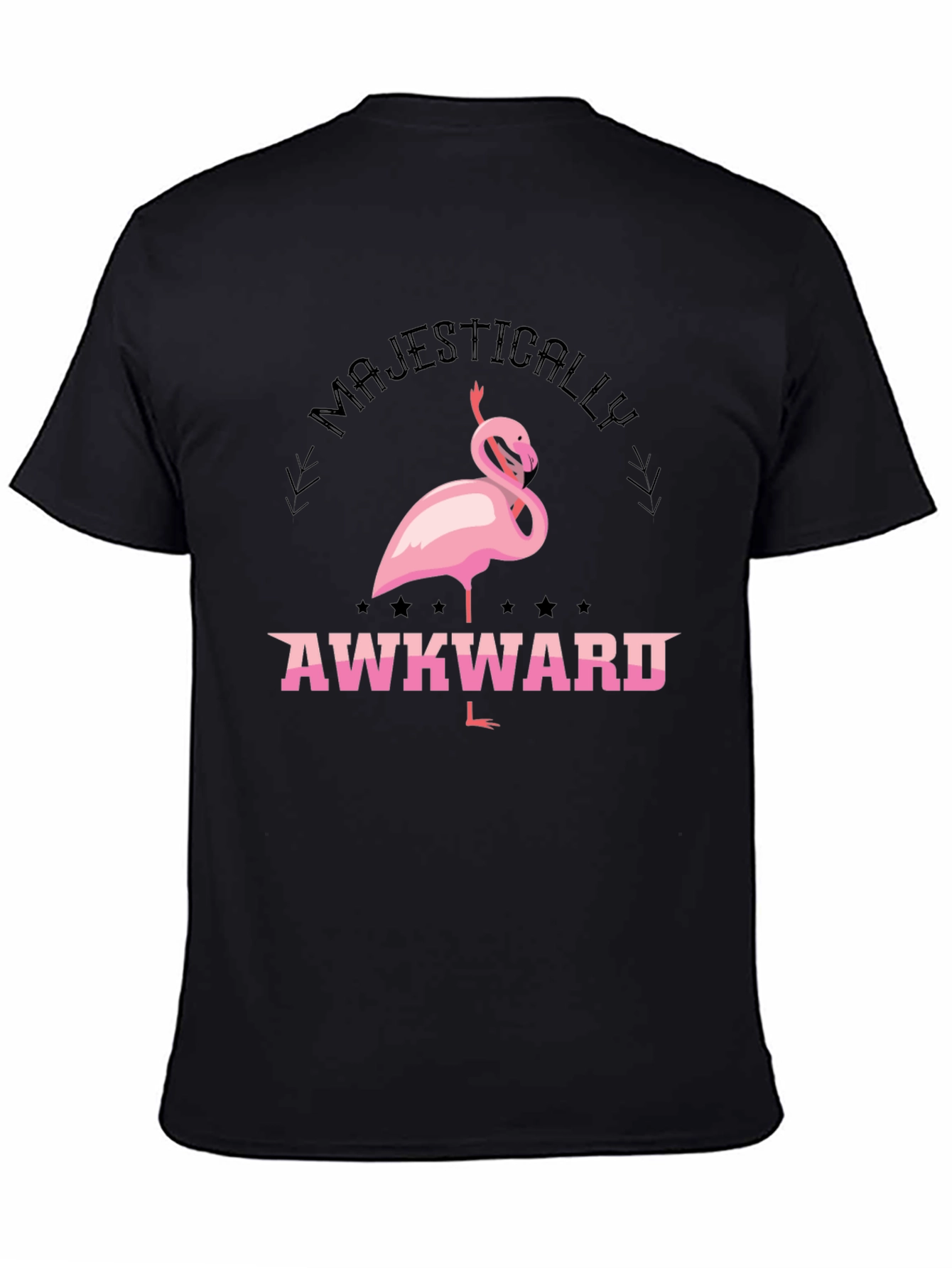 Majestically Awkward Flamingo Graphic Tee
