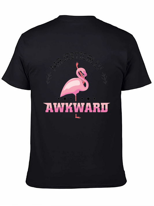 Majestically Awkward Flamingo Graphic Tee