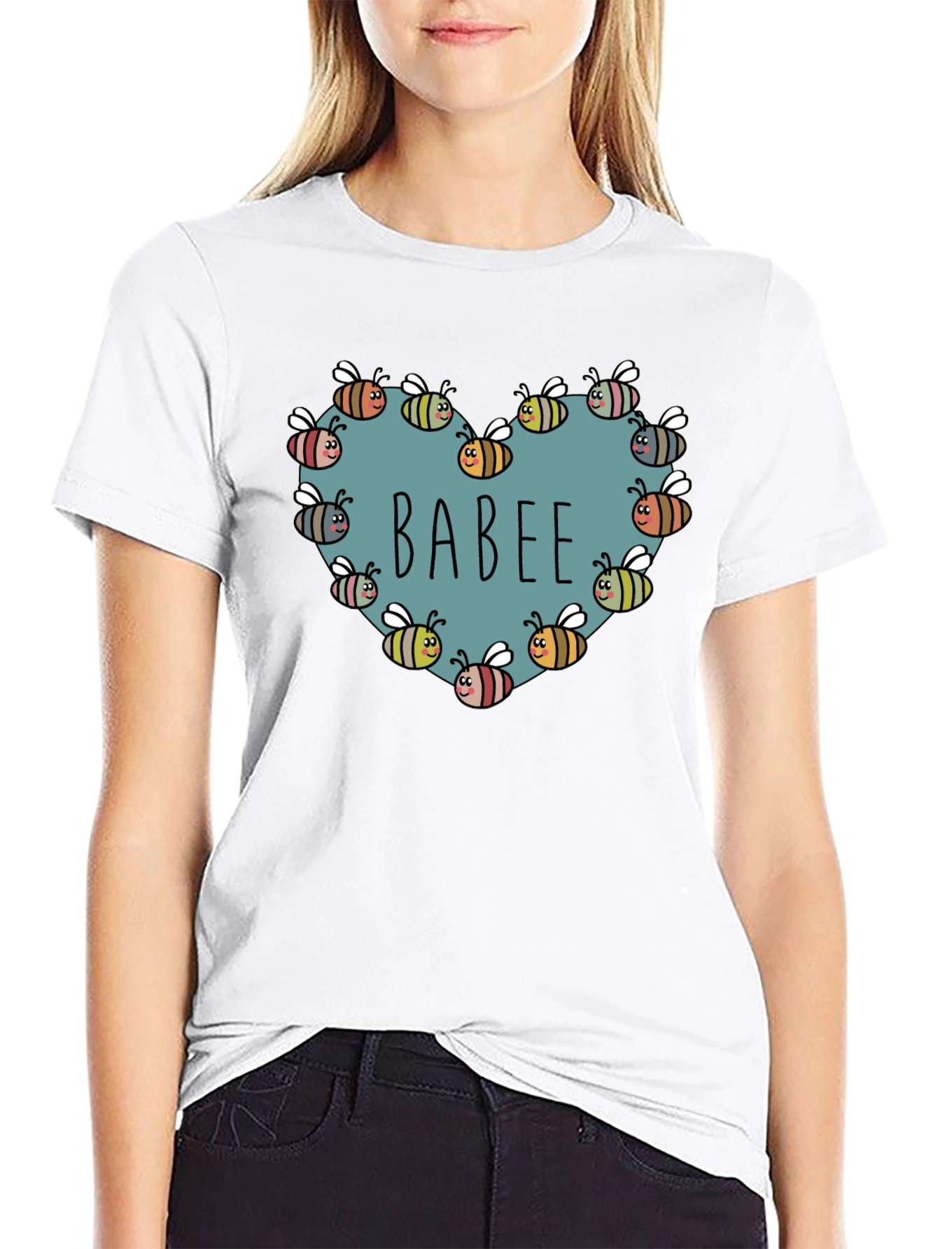 BABE Bee Heart Graphic T-Shirt