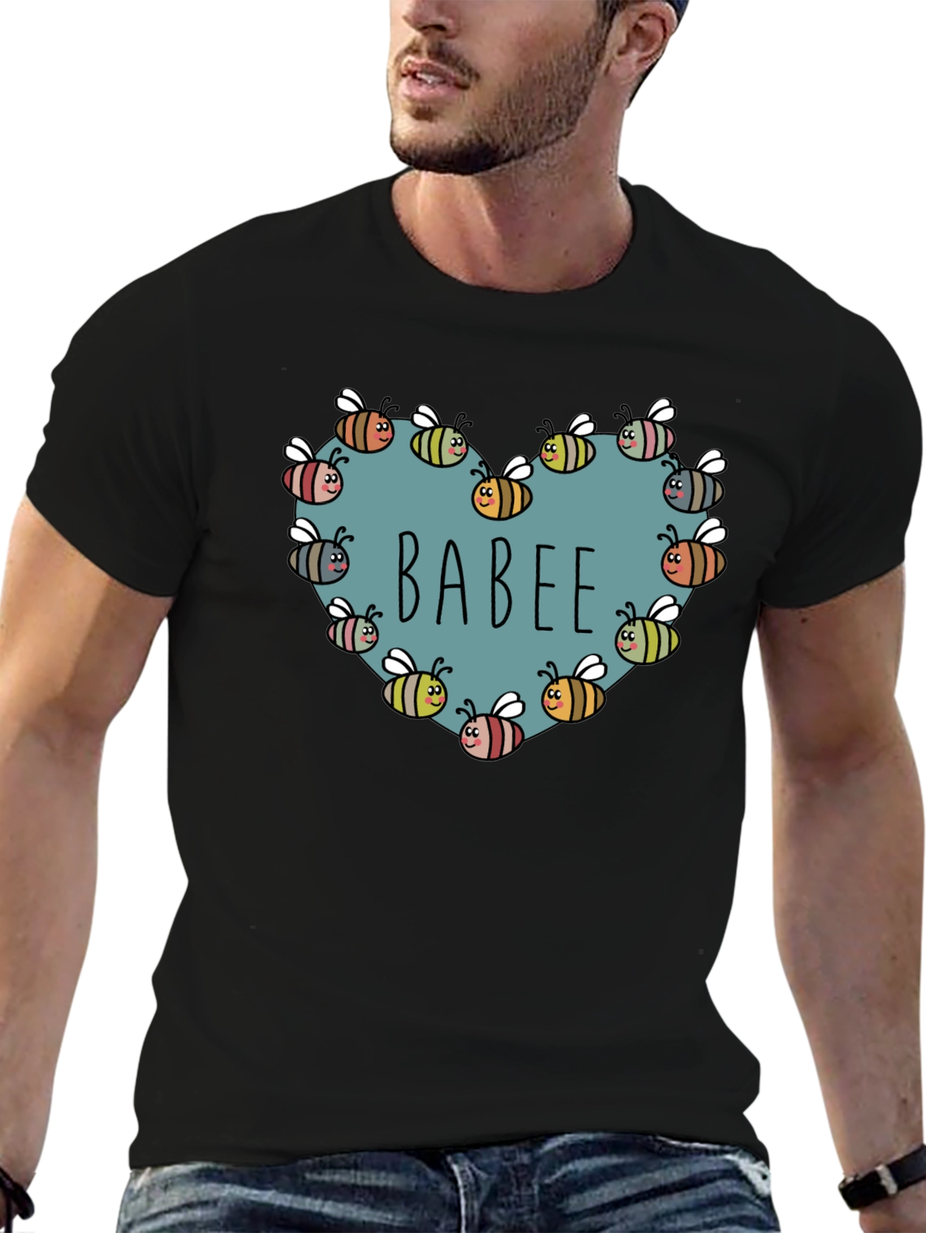 BABE Bee Heart Graphic T-Shirt